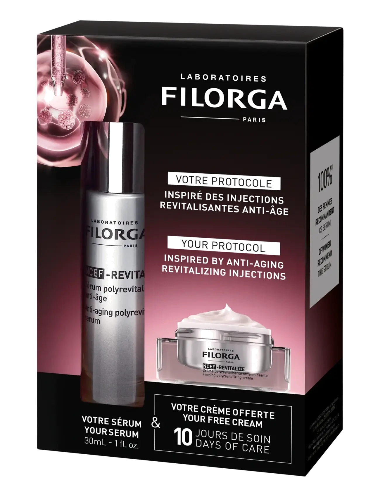Filorga Ncef-Revitalize Serum & Cream Copack, Serum, Nude, Str: 45 ML