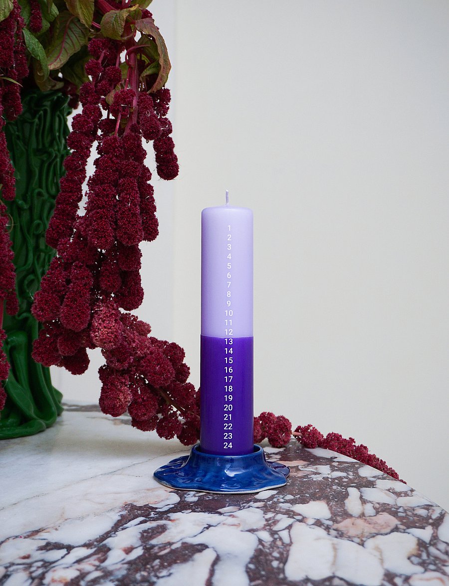 Finders Keepers - Mauna Candle Holder - küünlajalad - dark blue - 0