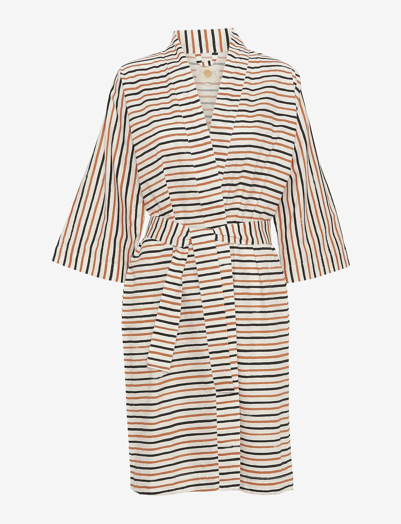 finenord - Badekåbe - kimonoer - stripes black/mustard - 0