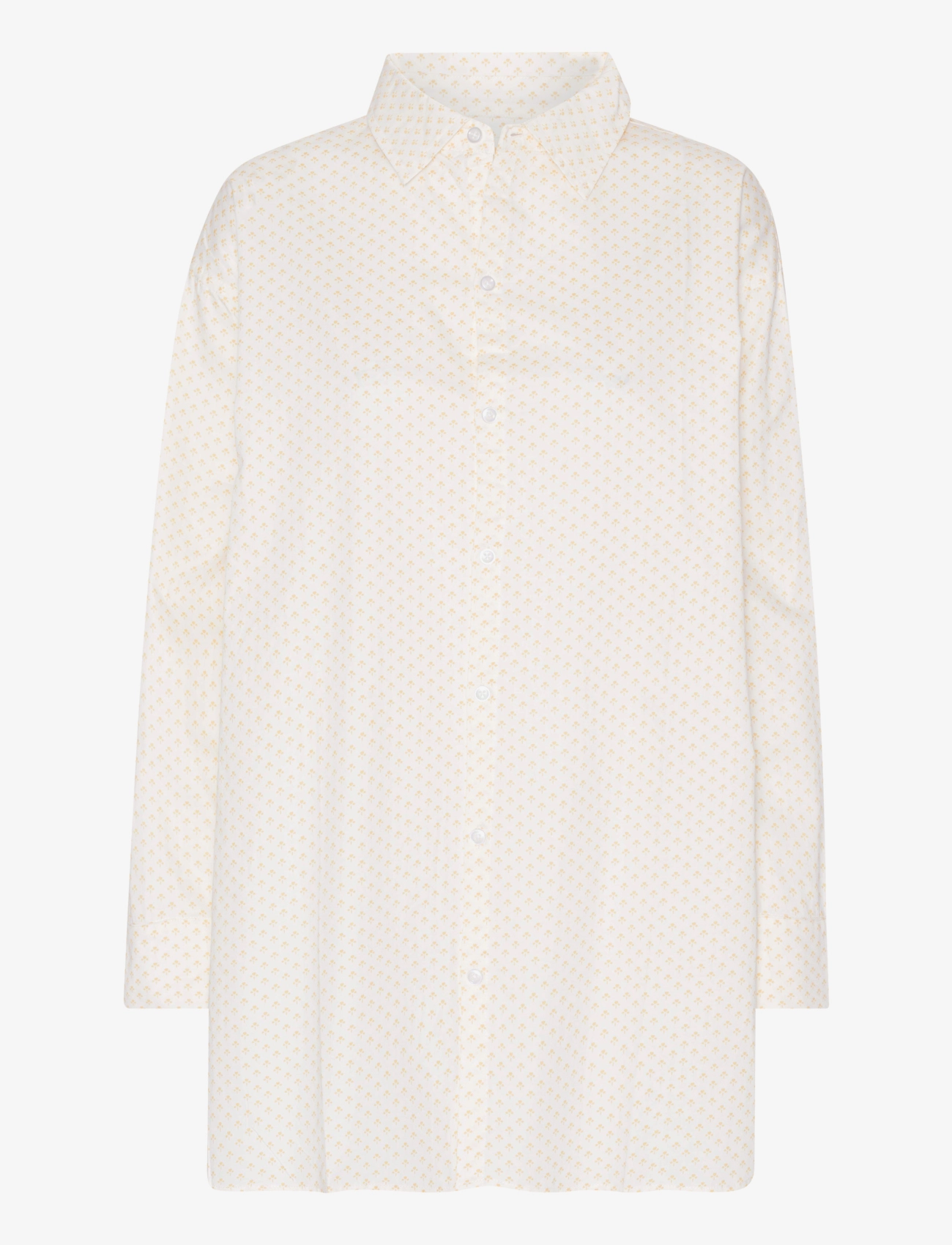 FINENORD Pyjamas Skjorte Weiß - M - Damen