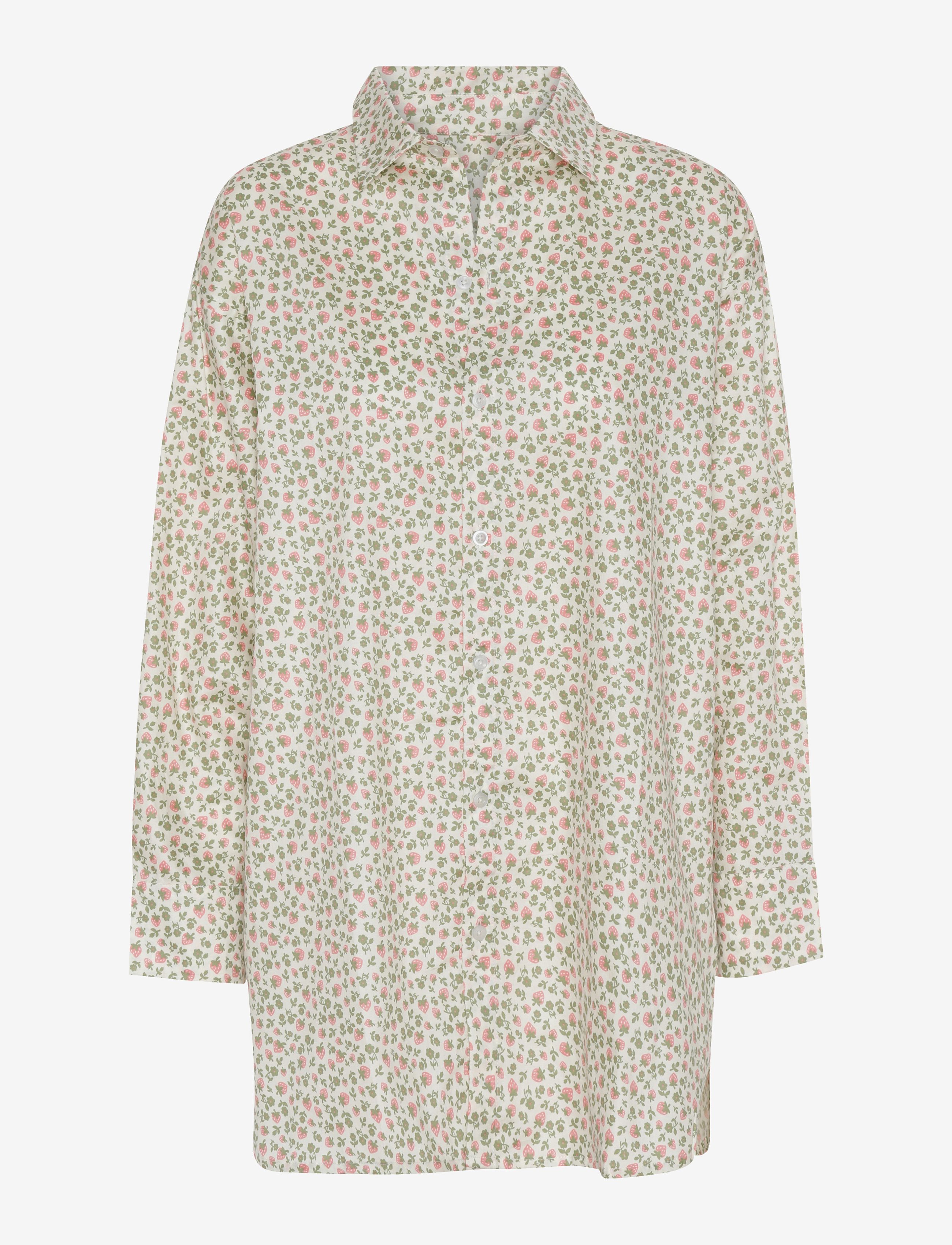 FINENORD Pyjamas Skjorte Patterned - L - Damen