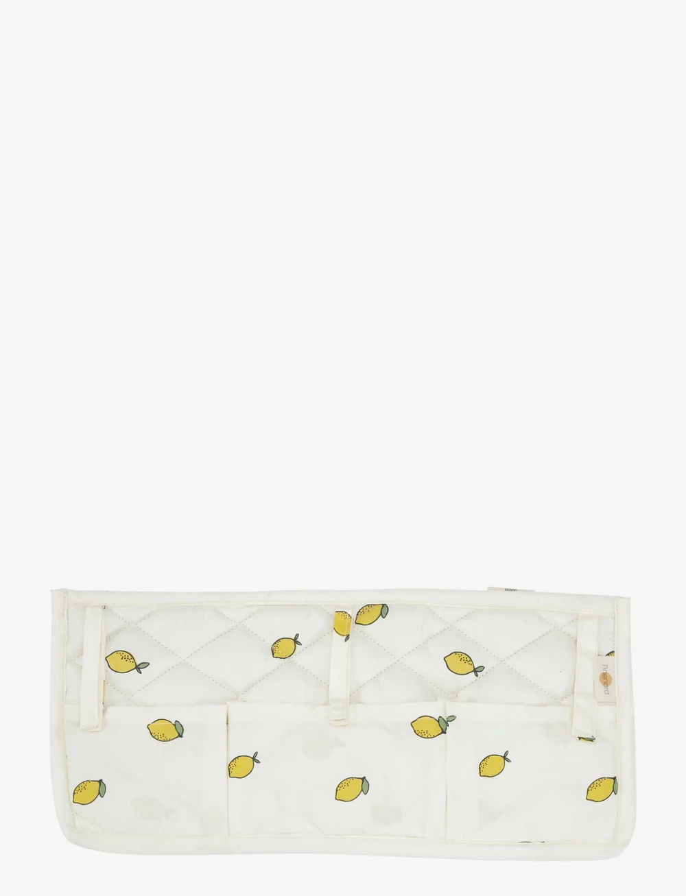 finenord - Quilted Bed Pocket - spjälsängsförvaring - lemon - 0