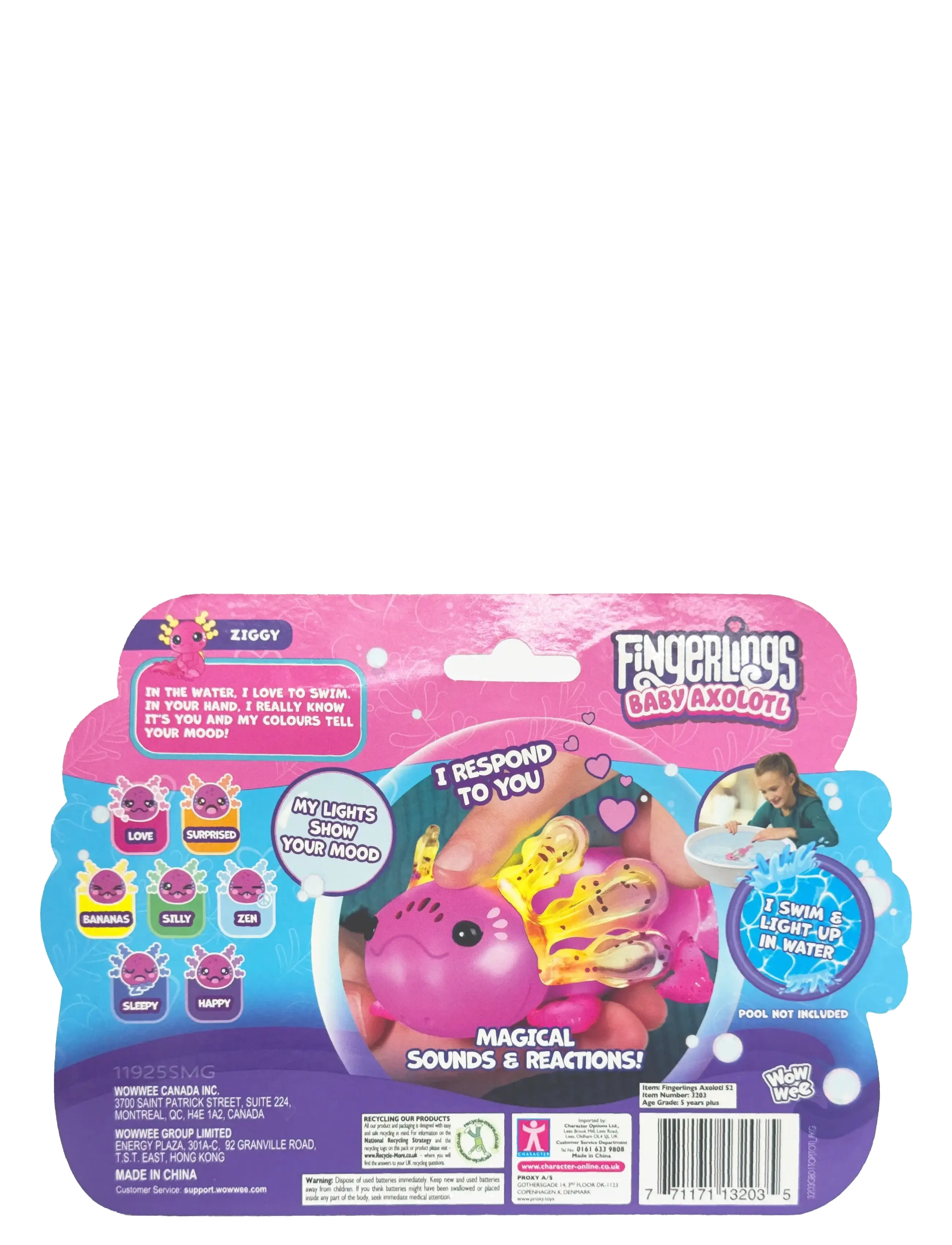 Fingerlings - Glitter Axolotl - fidget leikföng - pink - 2