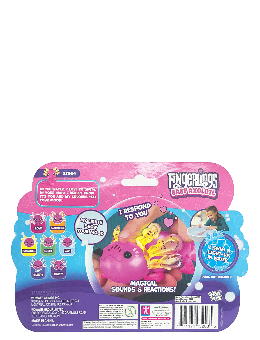 Fingerlings - Glitter Axolotl - fidget leikföng - pink - 2