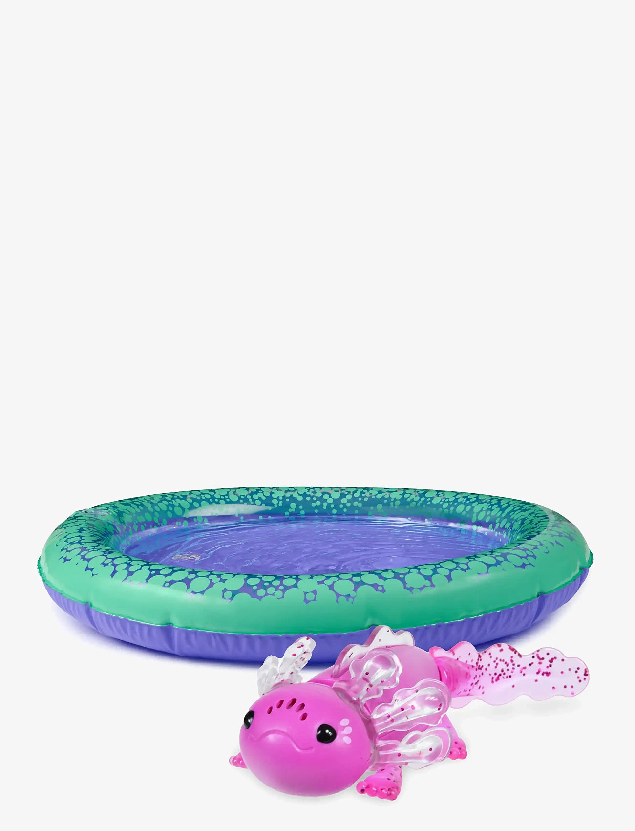 Fingerlings - Magenta Glitter Axolotl with Pool - fidget toys - pink - 0