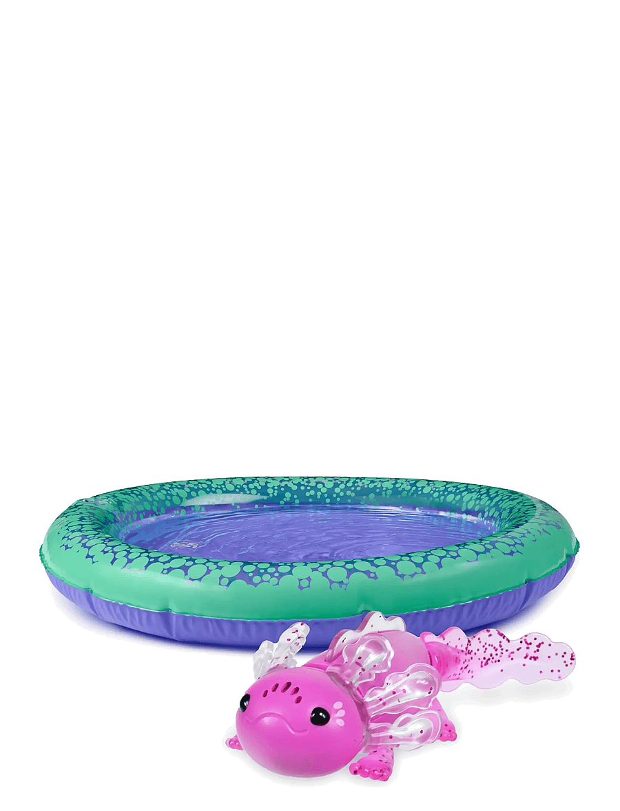 Fingerlings - Magenta Glitter Axolotl with Pool - fidget leikföng - pink - 0