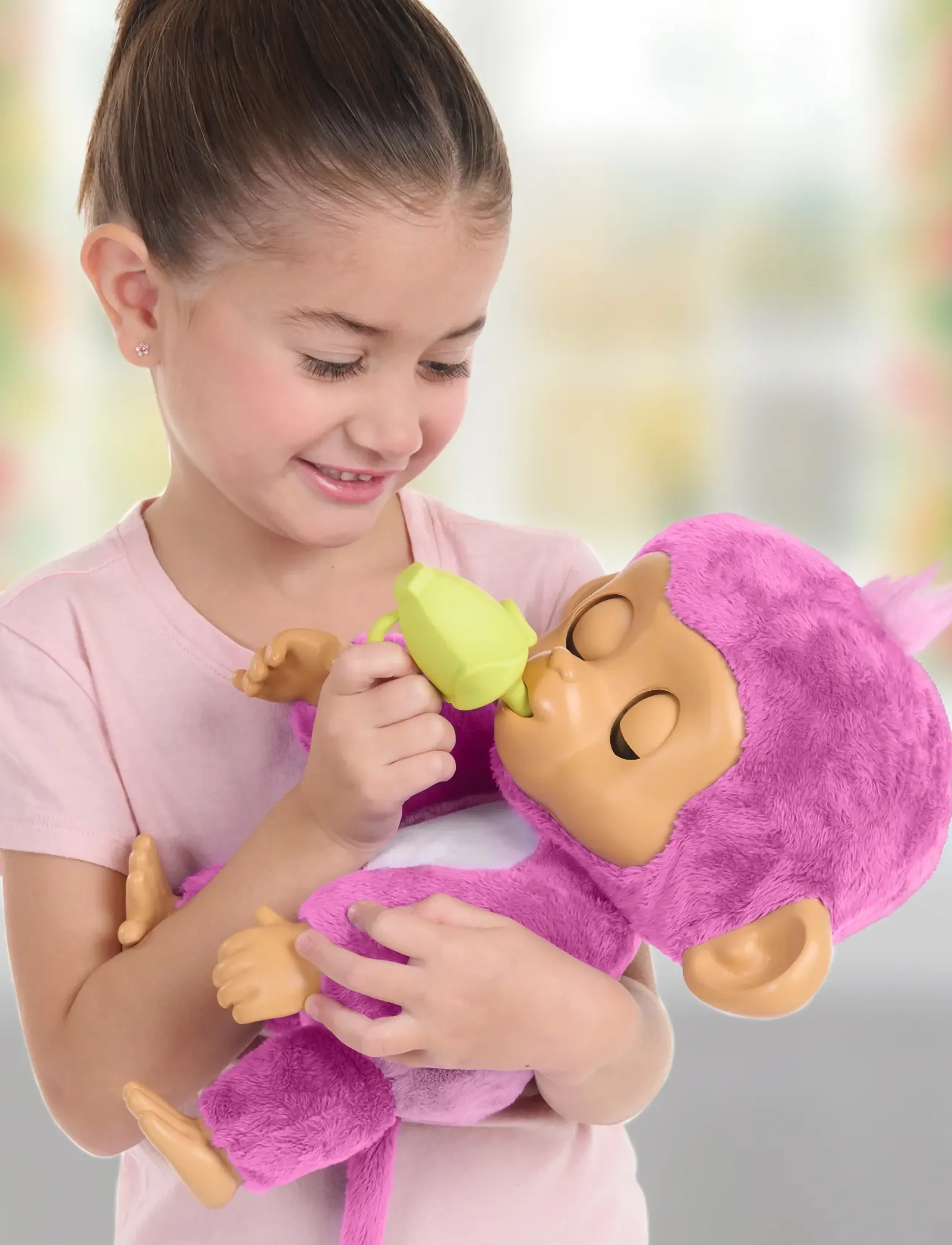 Fingerlings Care N Cuddles, Børn, Interactive Legetøj, Pink, Str: ONE SIZE