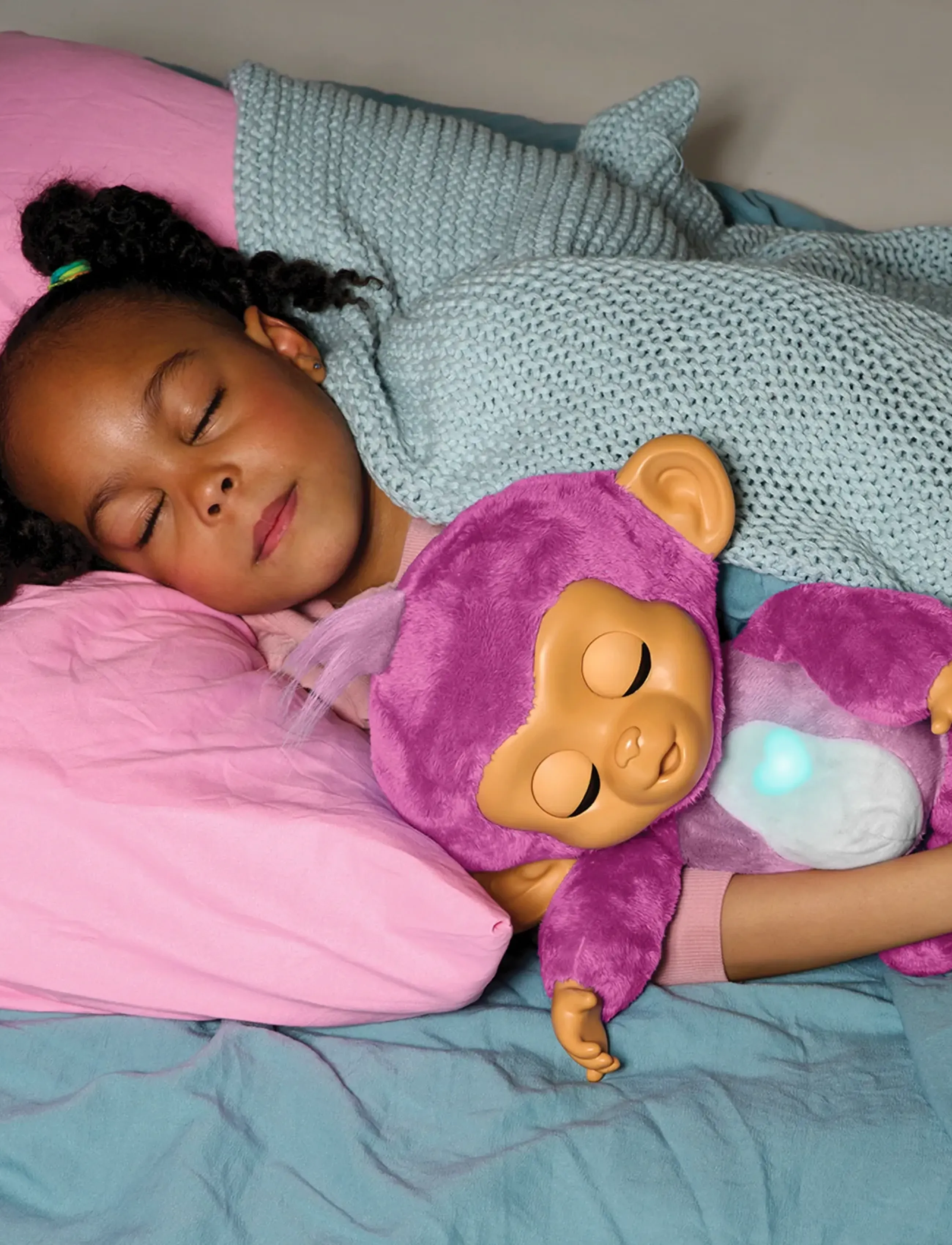 Fingerlings - Care N Cuddles - interaktiva leksaker - pink - 2