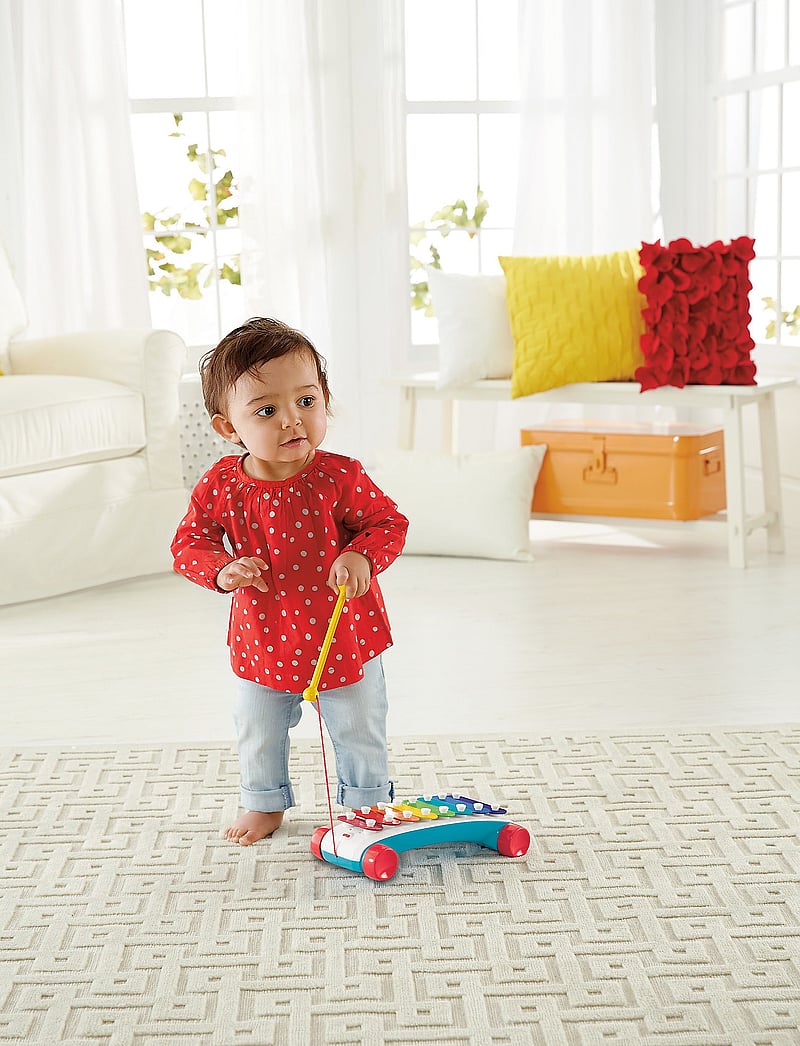 Fisher-Price - Classic Xylophone Toddler Pretend Musical Instrument Pull Toy - hljóðfæri - multi color - 0