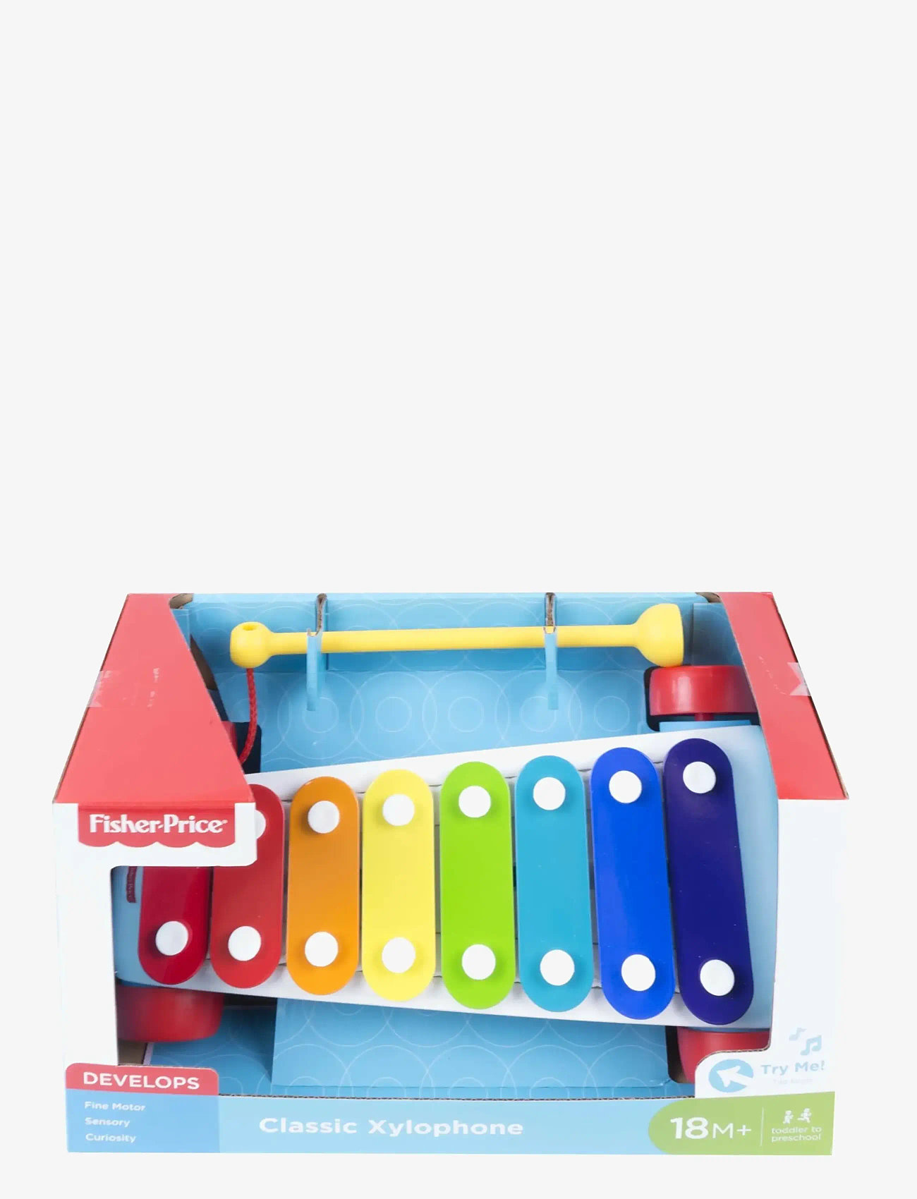 Fisher-Price - Classic Xylophone Toddler Pretend Musical Instrument Pull Toy - musikinstrumenter - multi color - 4