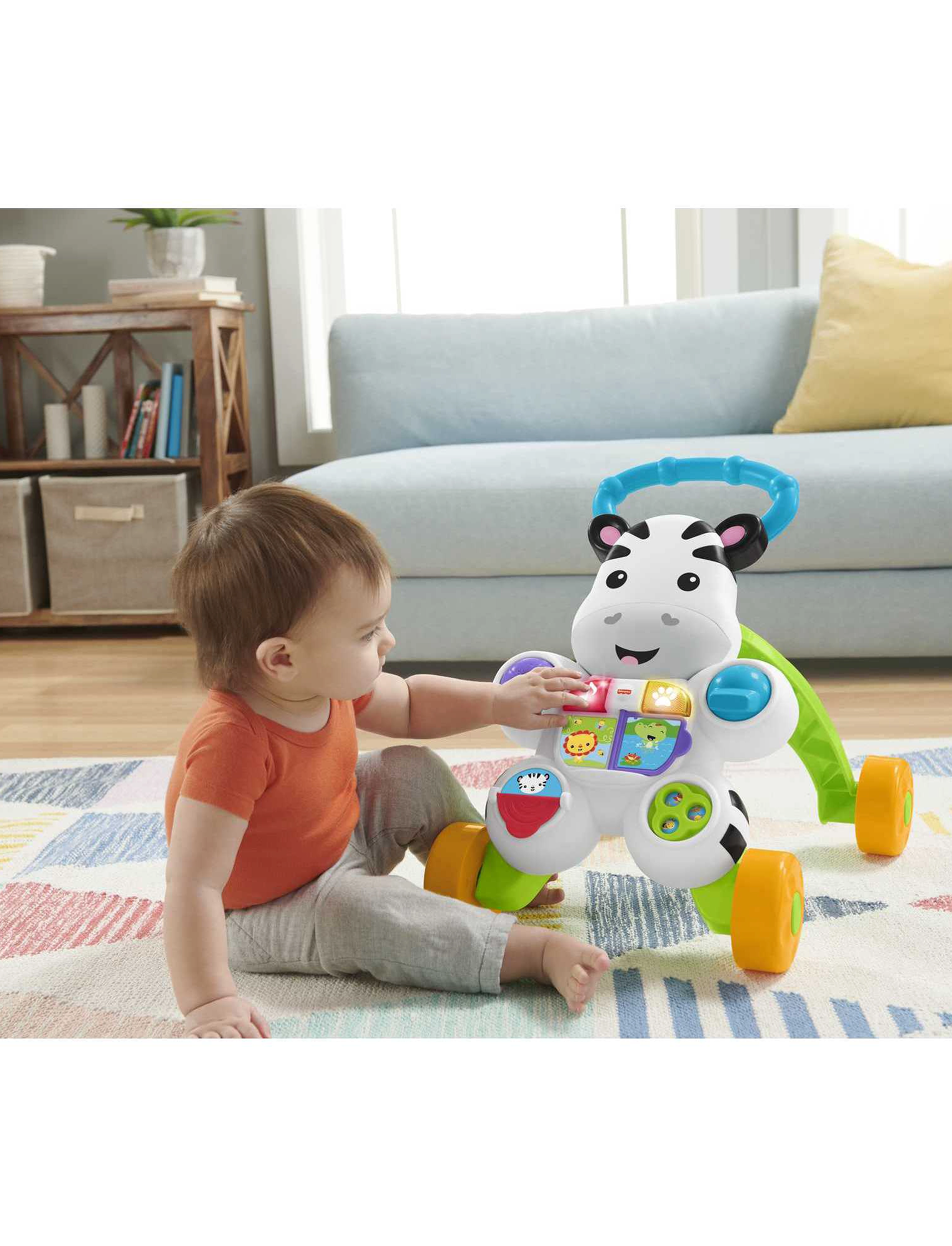 Fisher-Price Learn With Me Zebra Walker French Edition, Kinder,,,Mehrfarbig/gemustert Gr.ONE SIZE