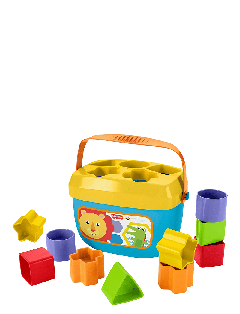 Fisher-Price - Baby’s First Blocks Shape-Sorting Toy, Set of 10, for Infants 6+ Months - flokkunarbox leikfanga - multi color - 1