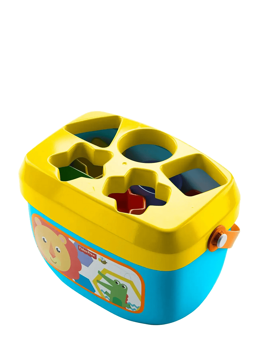 Fisher-Price - Baby’s First Blocks Shape-Sorting Toy, Set of 10, for Infants 6+ Months - flokkunarbox leikfanga - multi color - 3