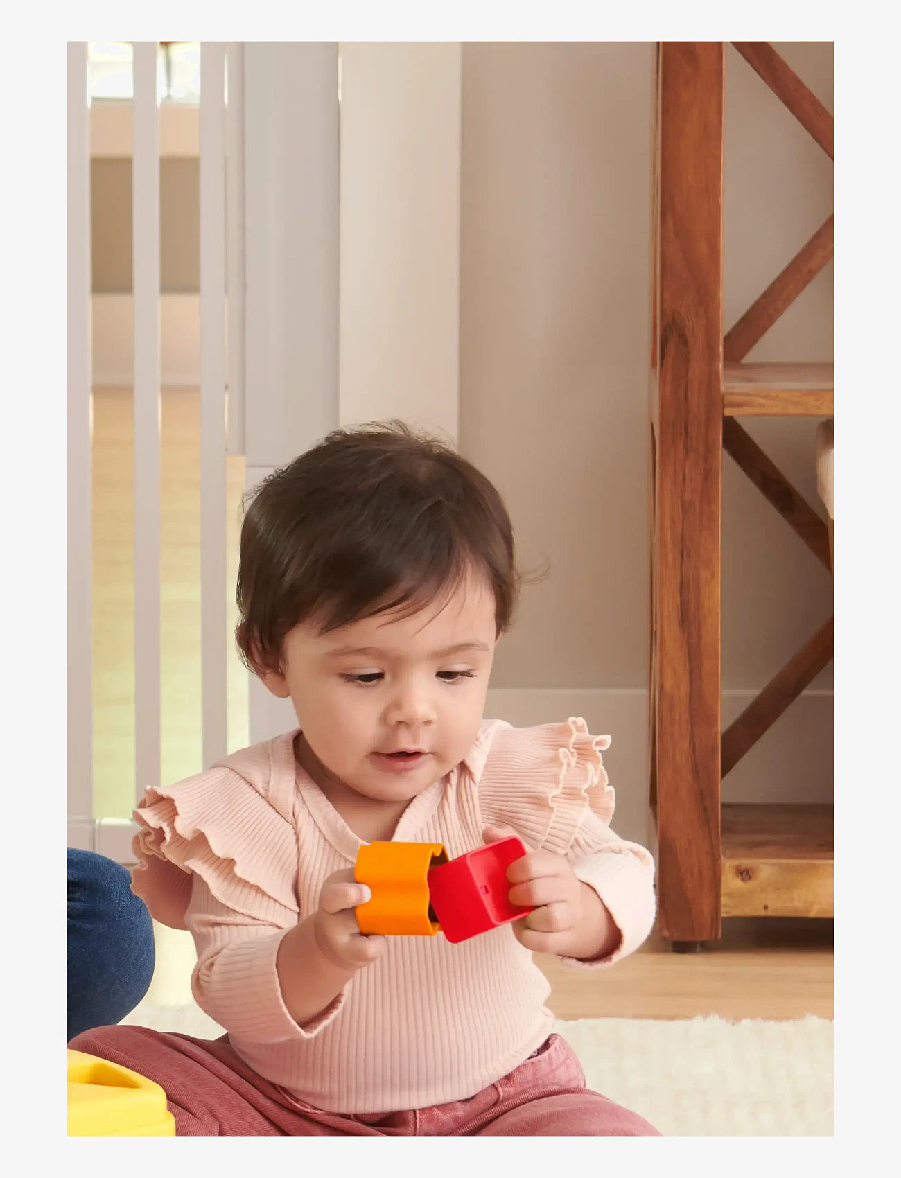 Fisher-Price - Baby’s First Blocks Shape-Sorting Toy, Set of 10, for Infants 6+ Months - flokkunarbox leikfanga - multi color - 5