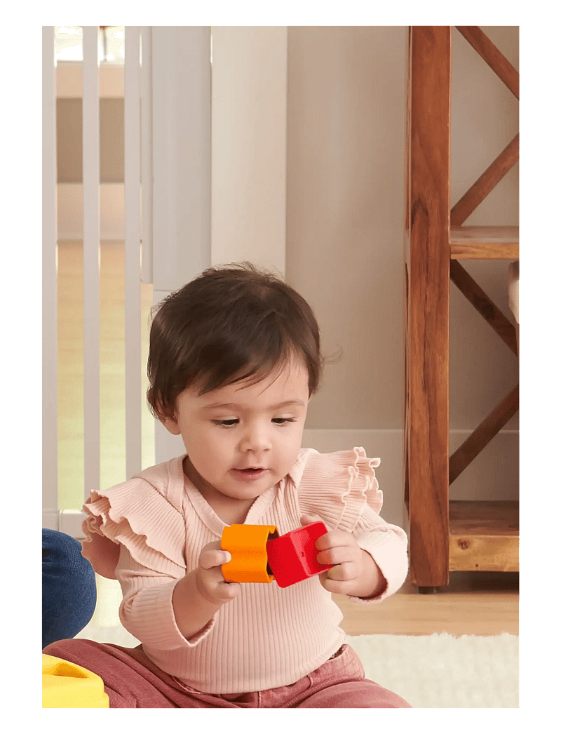 Fisher-Price - Baby’s First Blocks Shape-Sorting Toy, Set of 10, for Infants 6+ Months - flokkunarbox leikfanga - multi color - 5