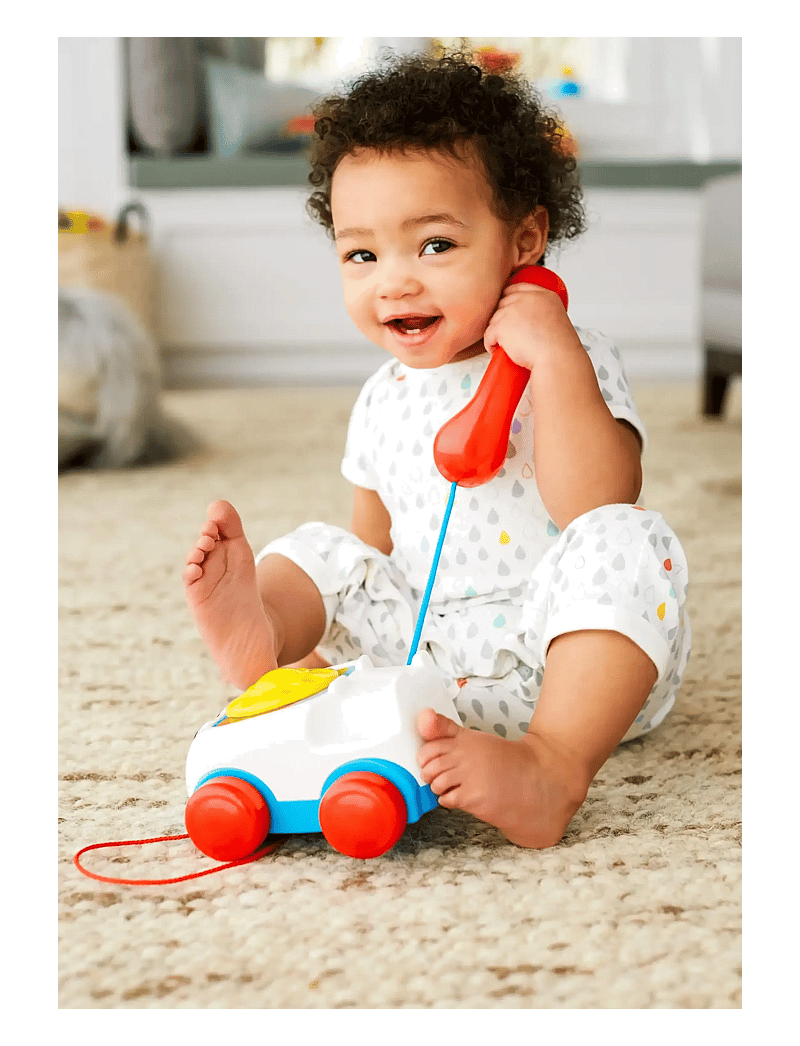 Fisher-Price - Chatter Telephone Baby and Toddler Pull Toy Phone with Rotary Dial - leikföng til að draga - multi color - 2