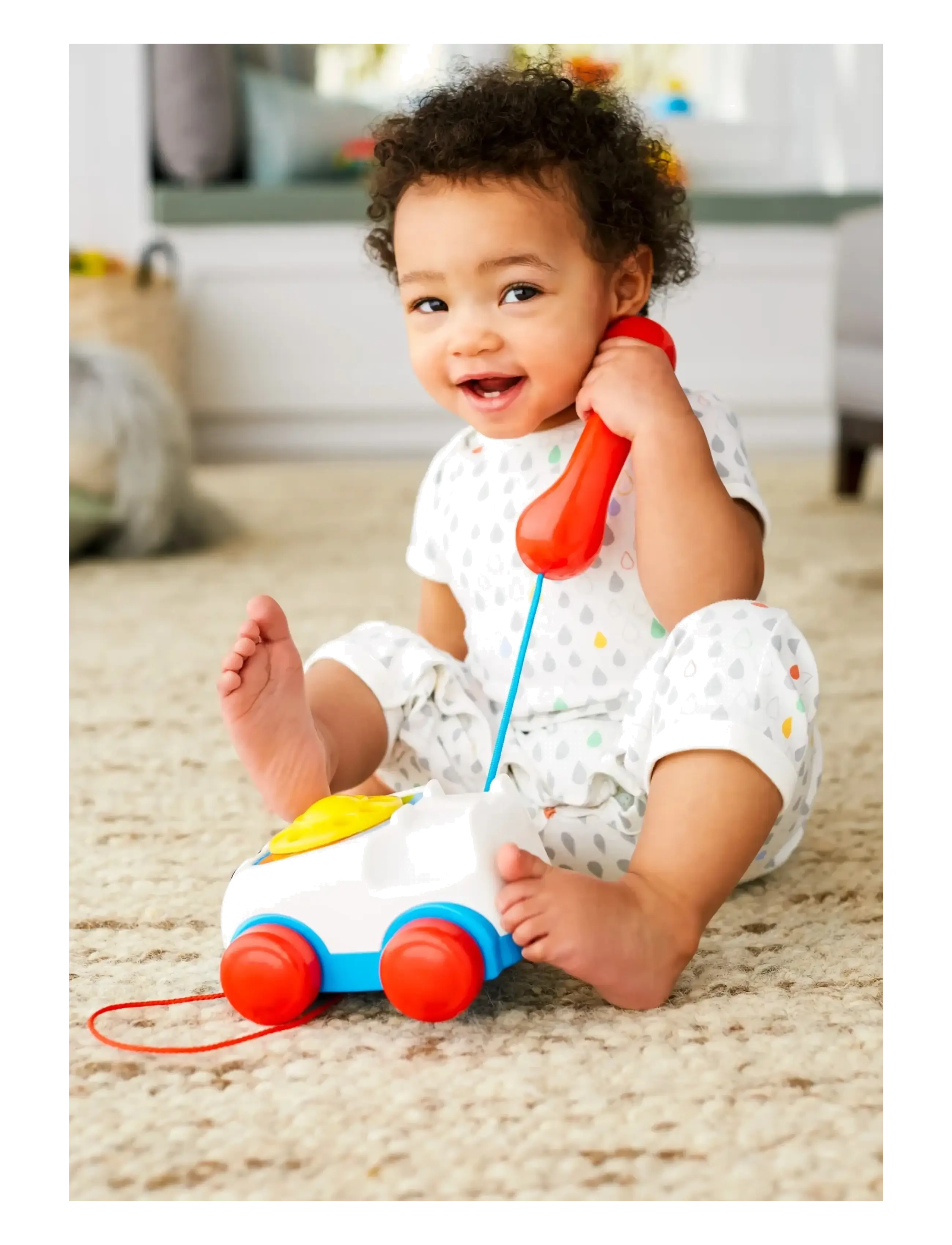 Fisher-Price - Chatter Telephone Baby and Toddler Pull Toy Phone with Rotary Dial - leikföng til að draga - multi color - 2
