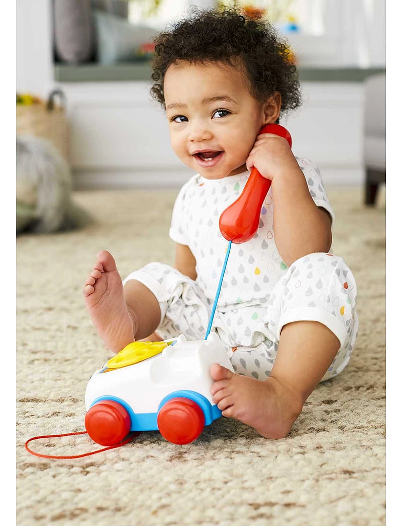 Fisher-Price - Chatter Telephone Baby and Toddler Pull Toy Phone with Rotary Dial - leikföng til að draga - multi color - 0
