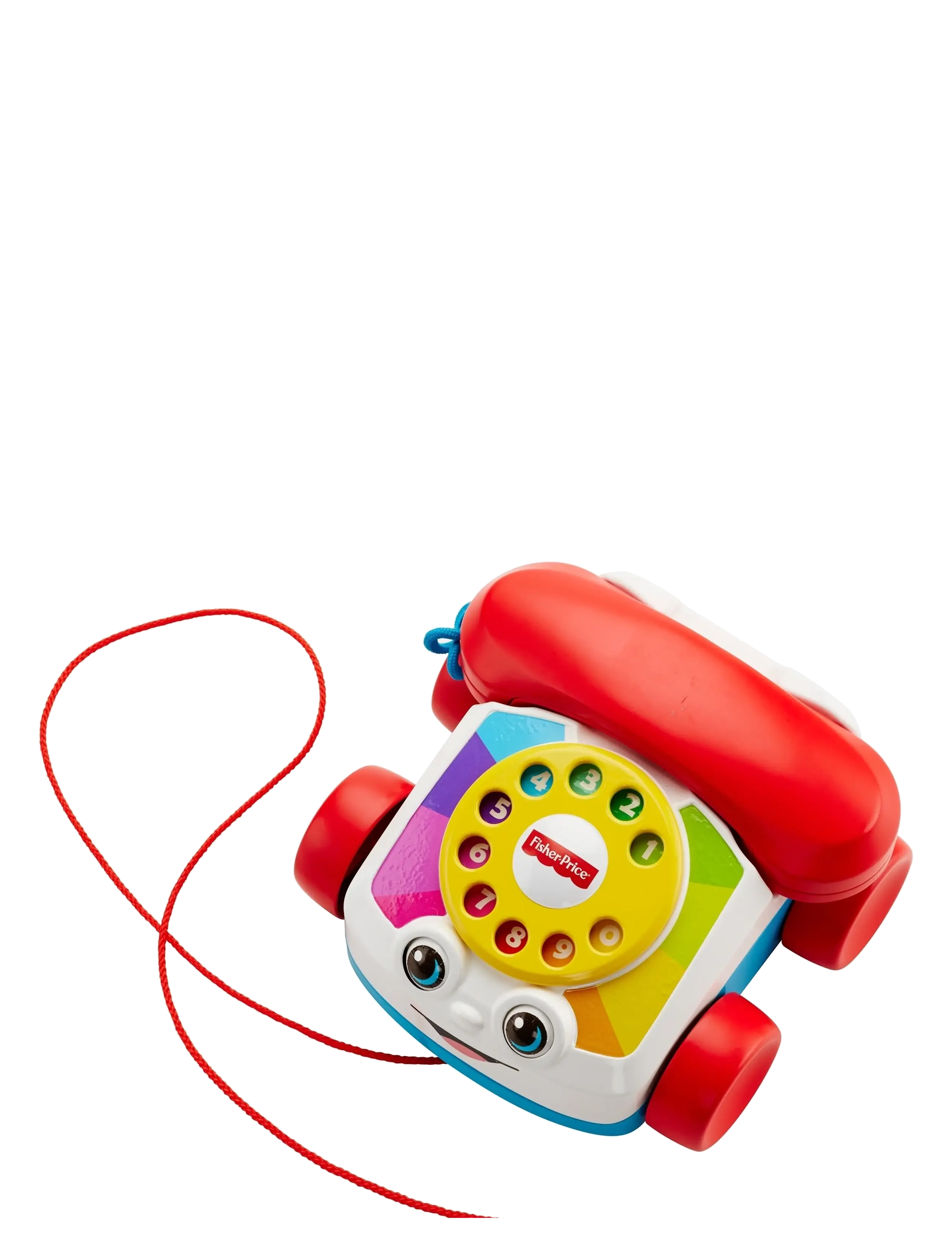 Fisher-Price - Chatter Telephone Baby and Toddler Pull Toy Phone with Rotary Dial - leikföng til að draga - multi color - 5