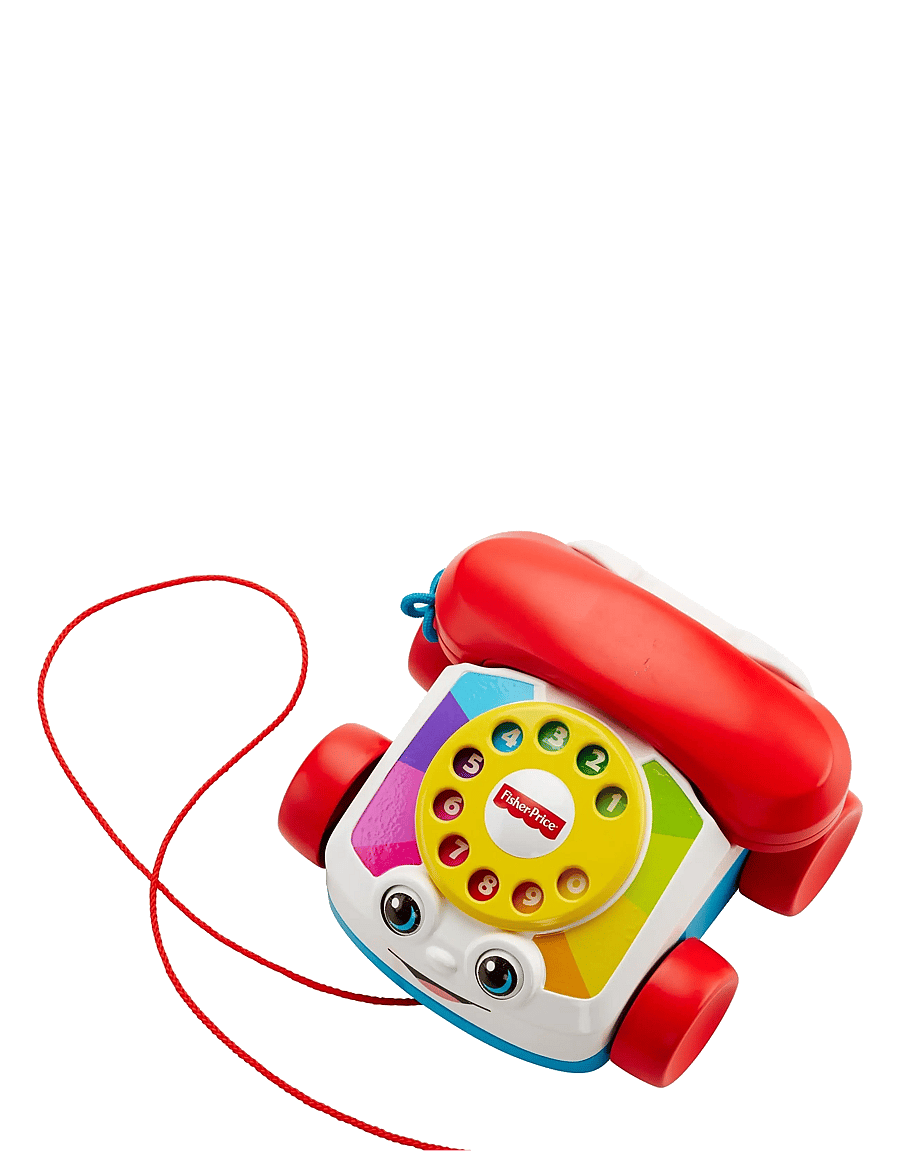 Fisher-Price - Chatter Telephone Baby and Toddler Pull Toy Phone with Rotary Dial - leikföng til að draga - multi color - 5