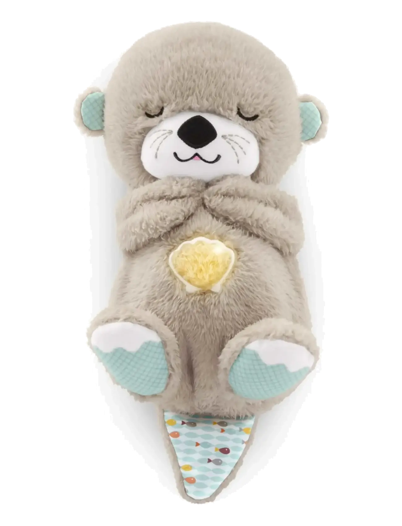 Fisher-Price Soothe 'N Snuggle Otter, Plush Baby Toy, Sound Machine With Breathing Motion, One Size, Grey, Baby Legetøj > Musical Plush Legetøj, Børn