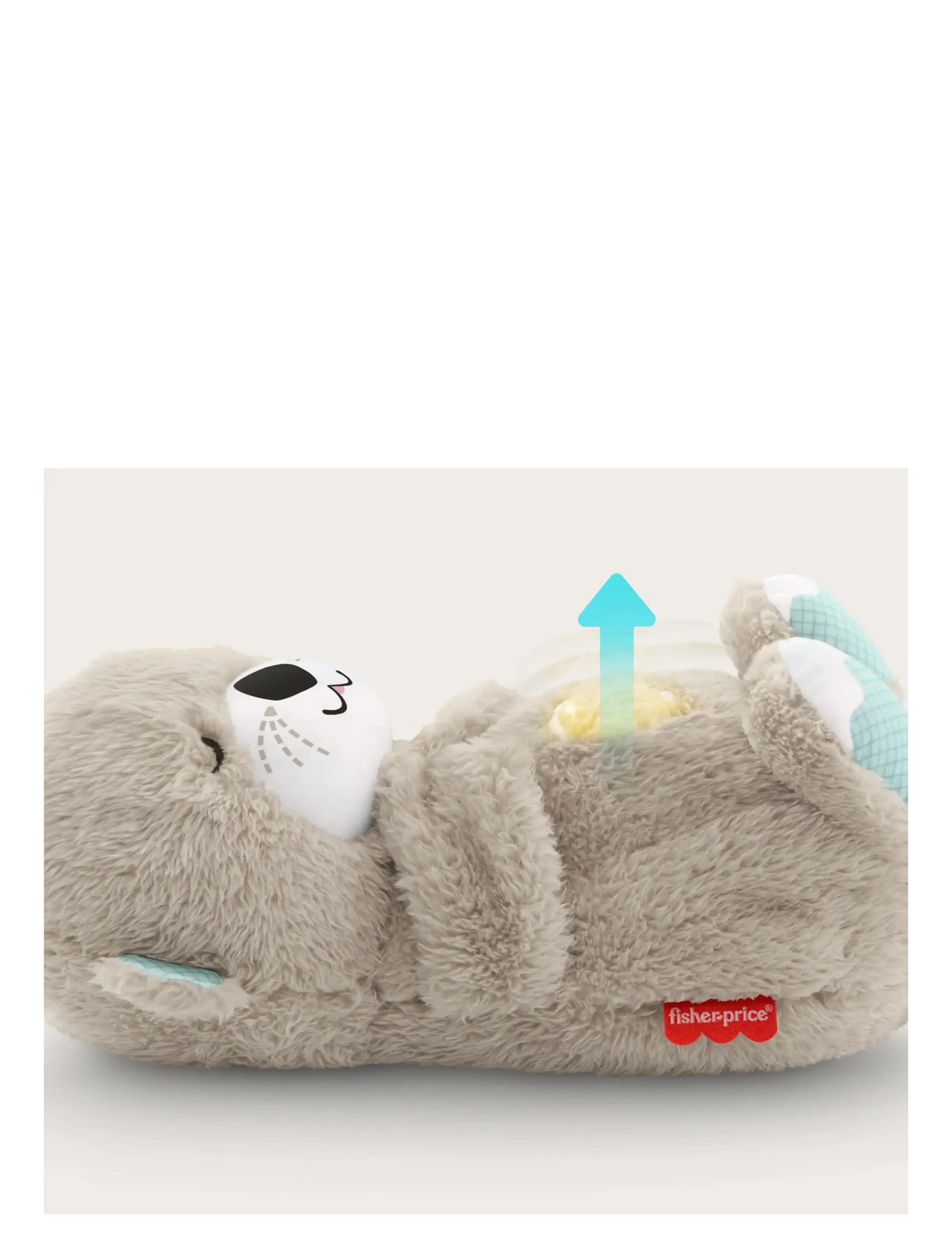Fisher-Price - Soothe 'n Snuggle Otter, Plush Baby Toy, Sound Machine with Breathing Motion - babylegetøj - multi color - 2