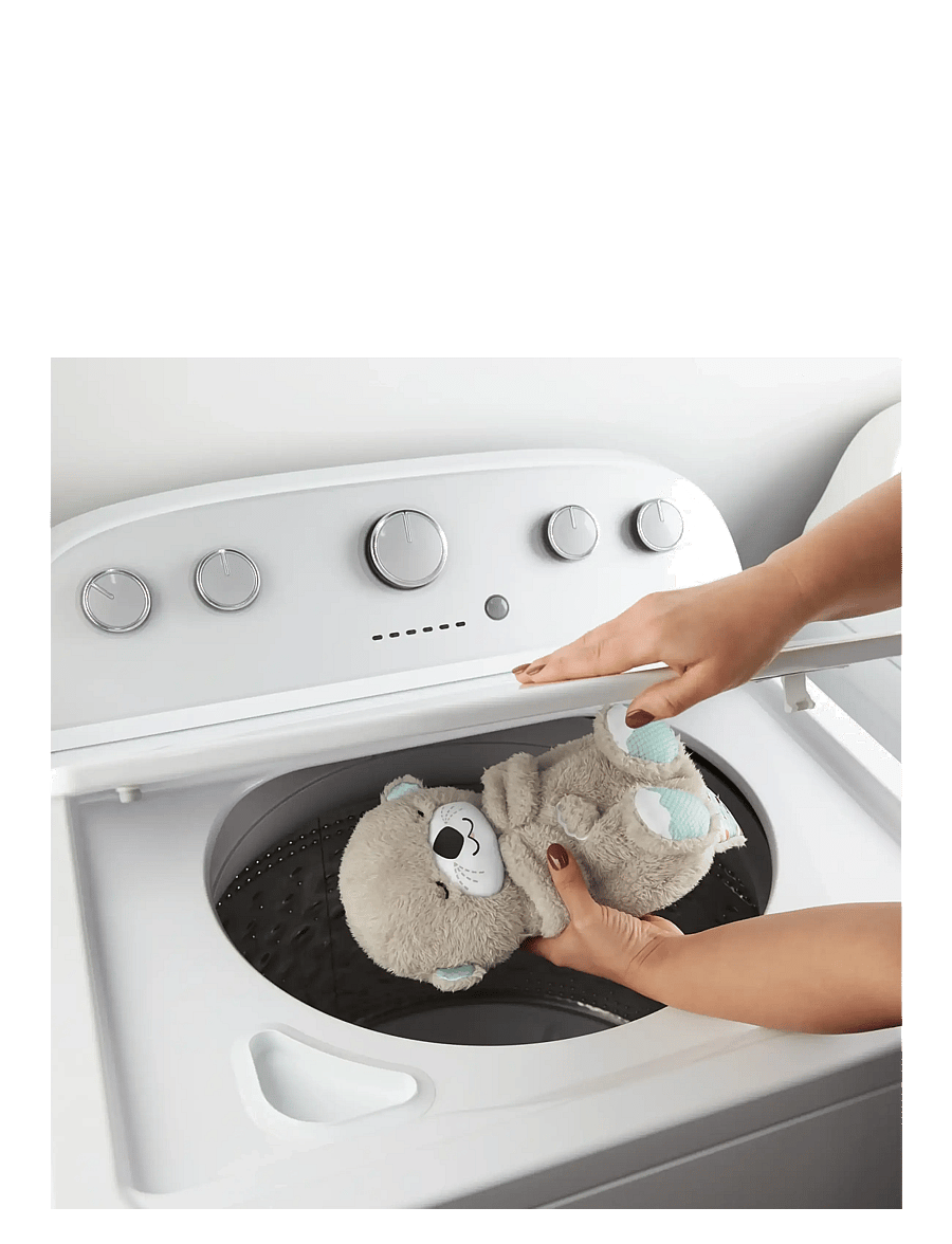 Fisher-Price - Soothe 'n Snuggle Otter, Plush Baby Toy, Sound Machine with Breathing Motion - pluszowe zabawki muzyczne - multi color - 4