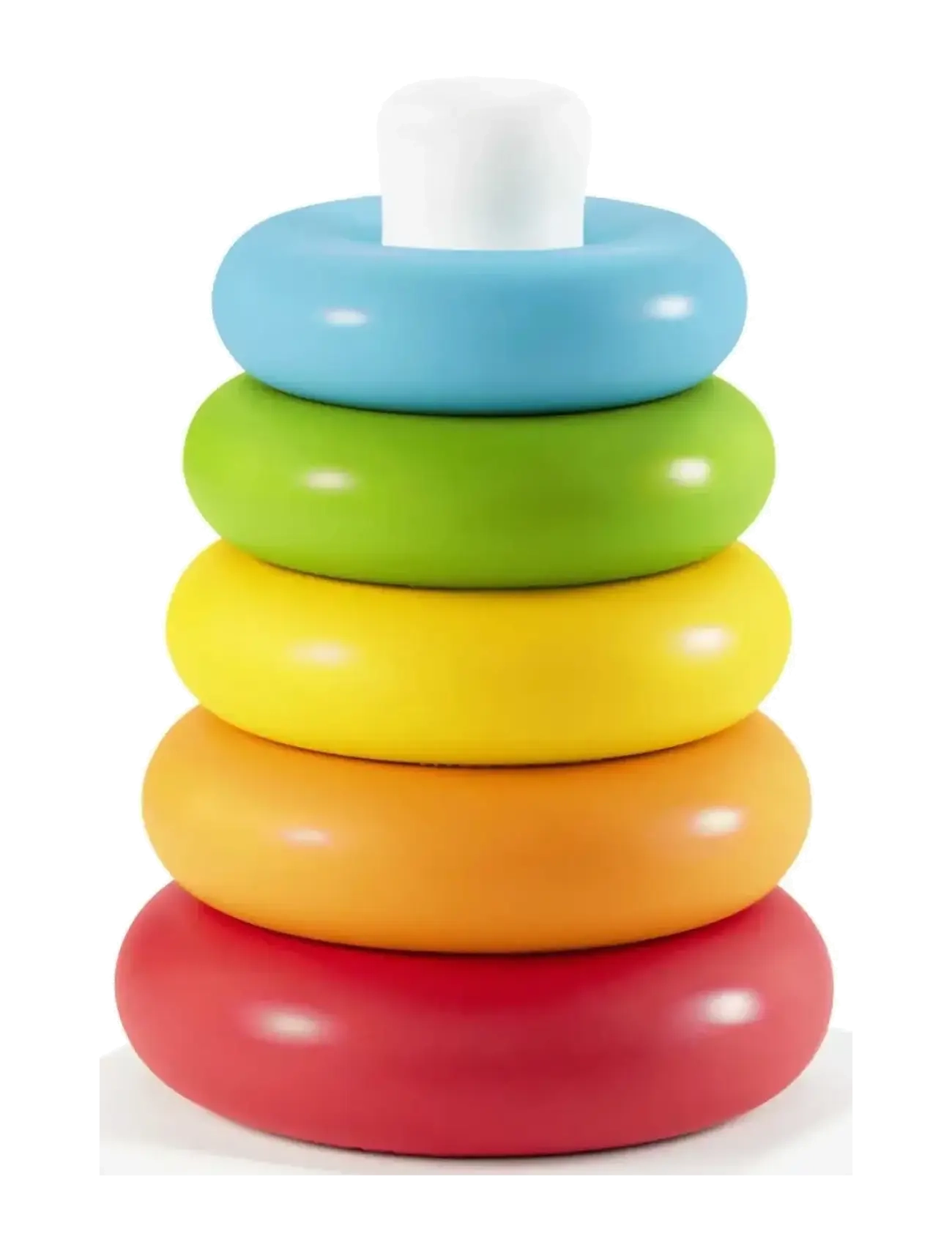 FISHER-Preis Rock-A-Stack Ring Stacking Toy For Infants, Made With Plant-Based Materials Patterned - One Size - Kinder