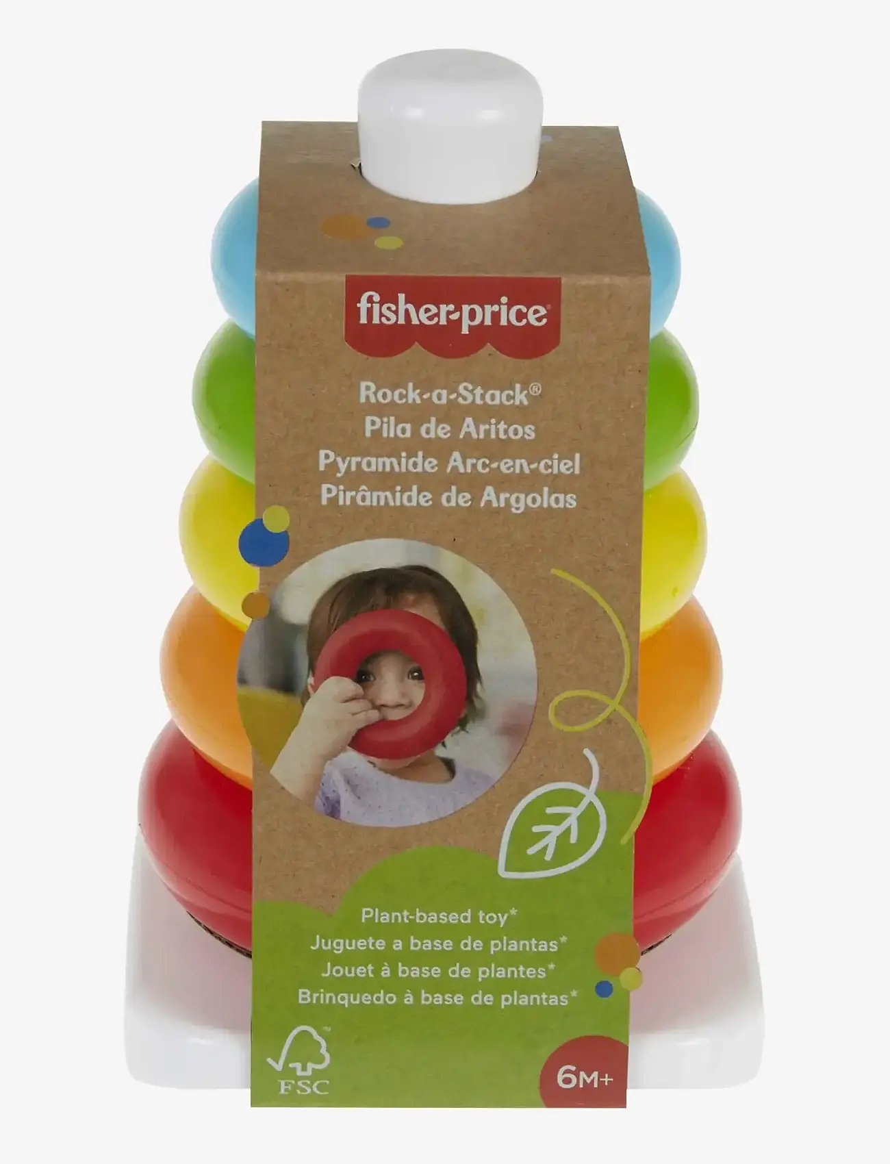 Fisher-Price - Fisher-Price Eco Rock-a-Stack - stapelbara klossar - multi color - 5