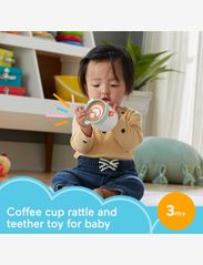 Fisher-Price - Rattle A-Latte Coffee Cup Teether - alhaisimmat hinnat - multi color - 7