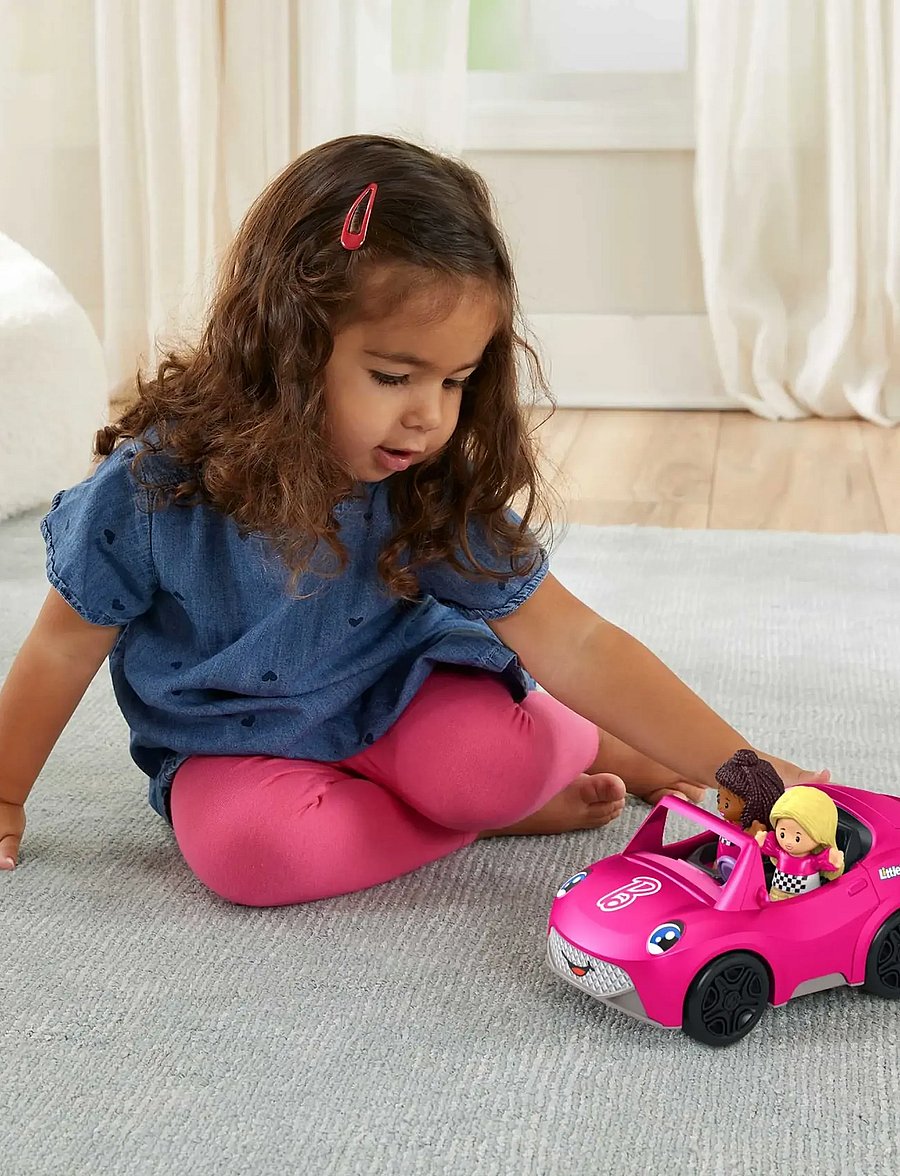 Fisher-Price - Little People Barbie Convertible Vehicle and Figure Set by - multicolor - 0