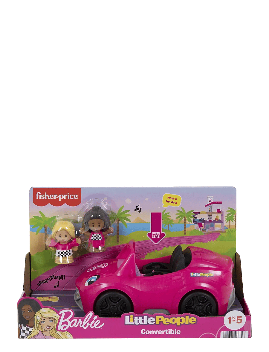 Fisher-Price - Little People Barbie Convertible Vehicle and Figure Set by - multicolor - 4