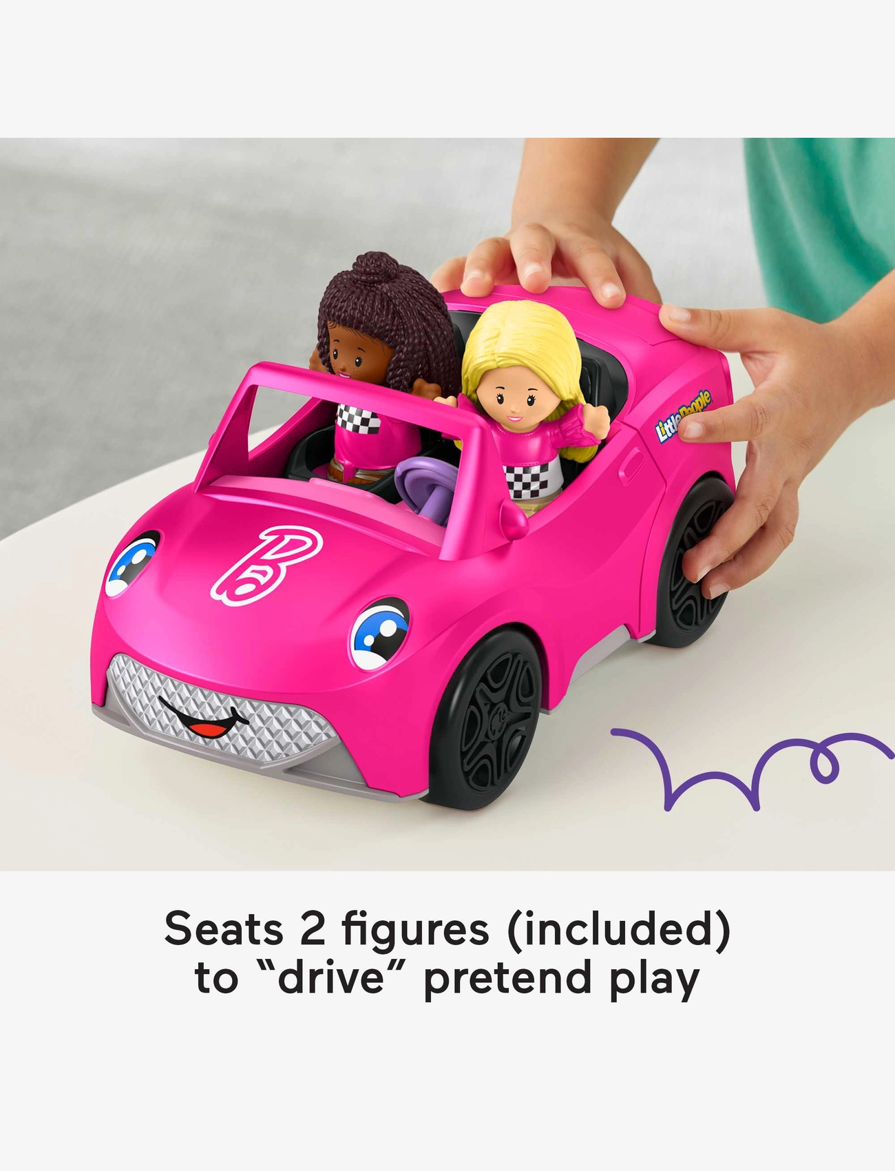 Fisher-Price - Little People Barbie Convertible Vehicle and Figure Set by - legesæt - multicolor - 5