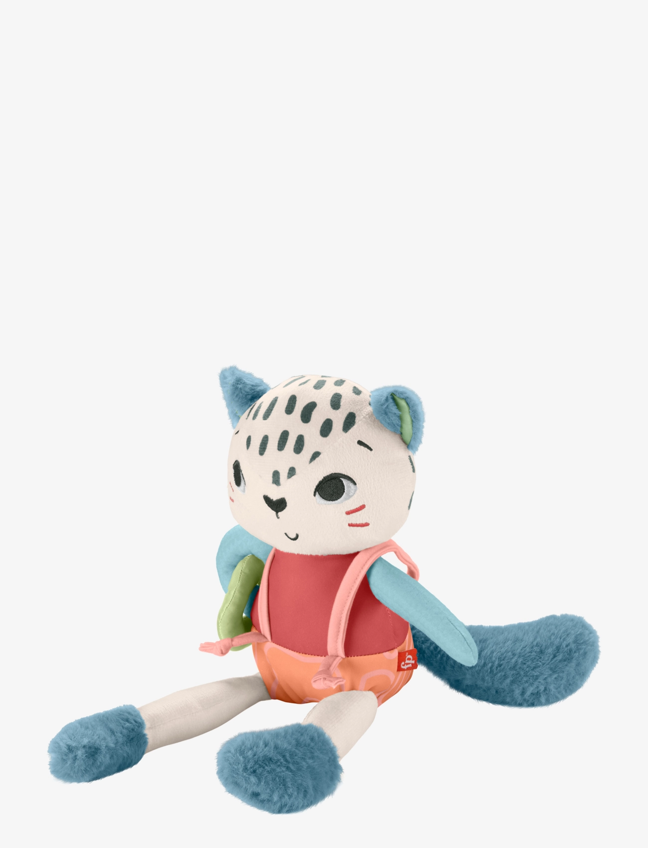 Fisher-Price Planet Friends Spotting Fun Snow Leopard Baby Sensory Toy, One Size, Multi/patterned, Soft Legetøj > Stuffed Legetøj, Børn