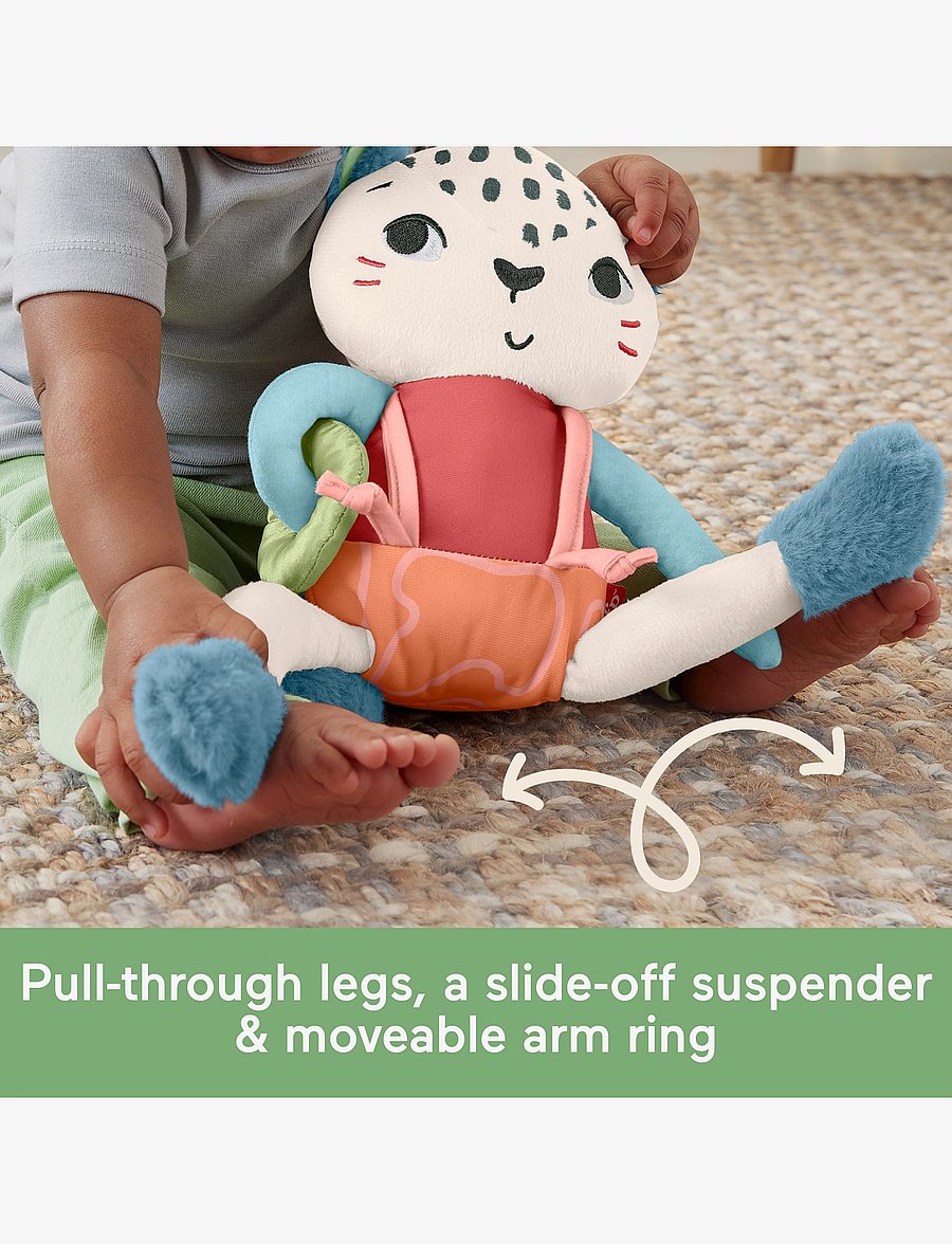 Fisher-Price - Planet Friends Spotting Fun Snow Leopard Baby Sensory Toy - mjúk leikföng & fígúrur - multicolor - 3