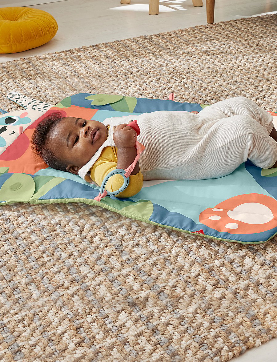 Fisher-Price - Planet Friends Roly-Poly Panda Baby Activity Play Mat with 2 Toys - spielbögen & spielmatten - multicolor - 0