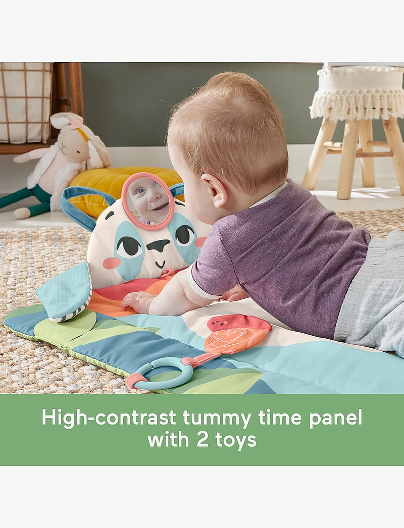 Fisher-Price - Planet Friends Roly-Poly Panda Baby Activity Play Mat with 2 Toys - spielmatten - multicolor - 3