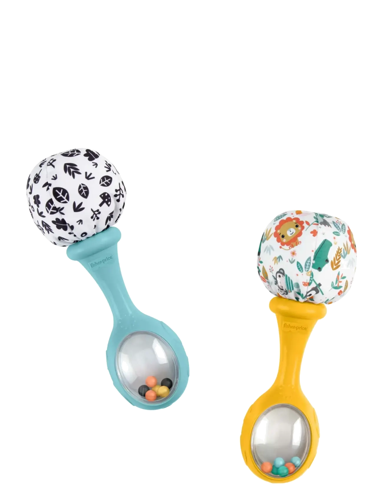 Fisher-Price - Baby Rattle ‘n Rock Maracas Toys, Set of 2 for Infants 3+ Months, High Contrast - die niedrigsten preise - multi color - 1