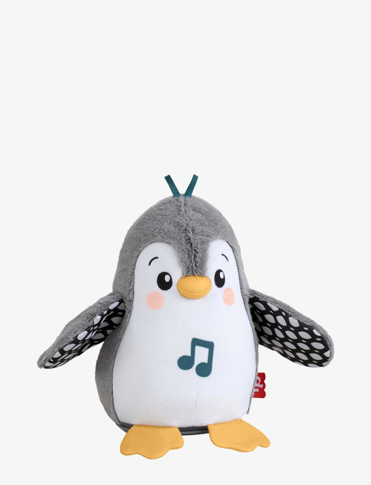 Fisher-Price Plush Tummy Time Toy, Flap & Wobble Penguin, Newborn Musical One Size, Interactive Animals Robots, Mehrfarbig/gemustert - Animals, Kinder