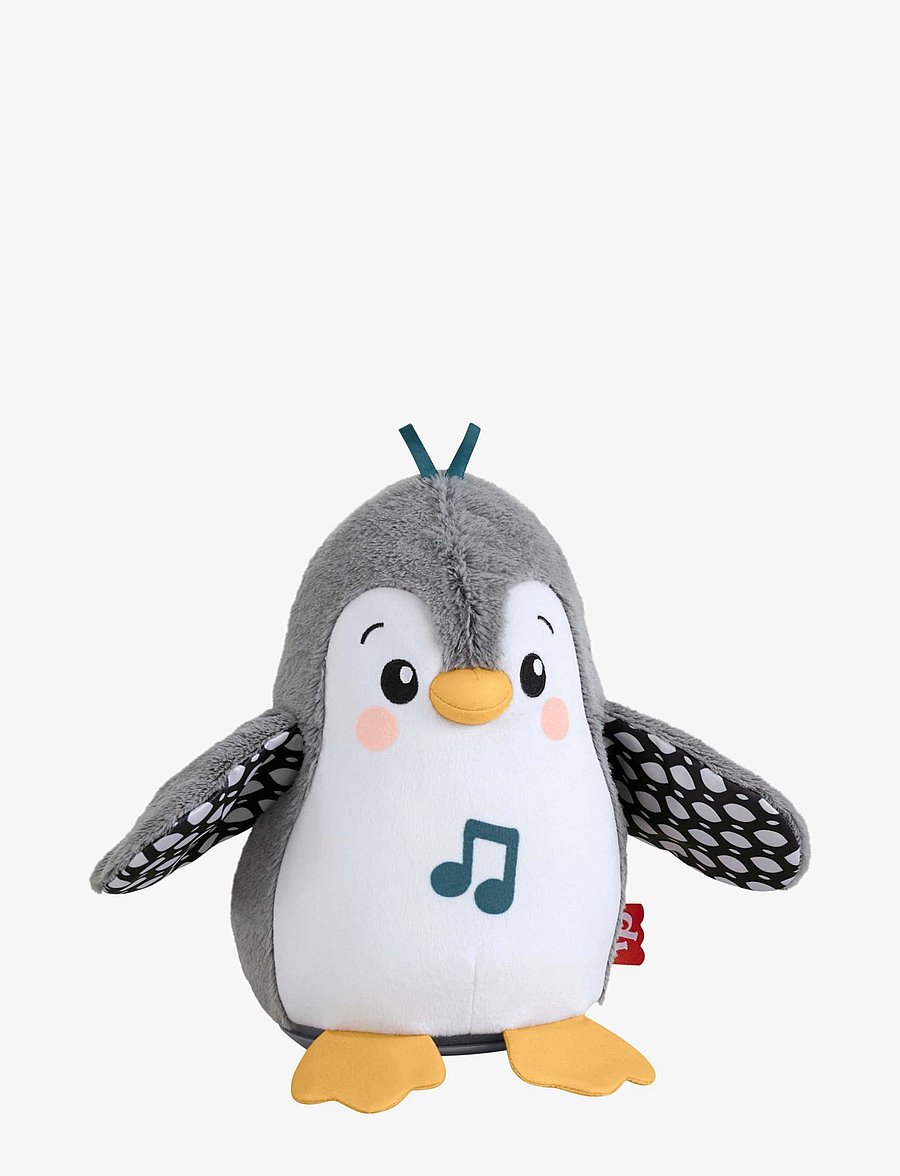 Fisher-Price - Plush Tummy Time Toy, Flap & Wobble Penguin, Newborn Musical Toy - interaktiivsed loomad - multi color - 0