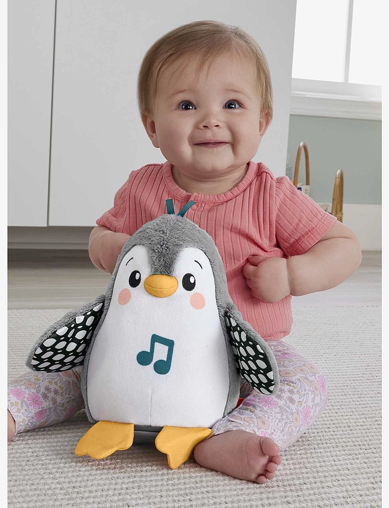 Fisher-Price - Plush Tummy Time Toy, Flap & Wobble Penguin, Newborn Musical Toy - interaktiivsed loomad - multi color - 1