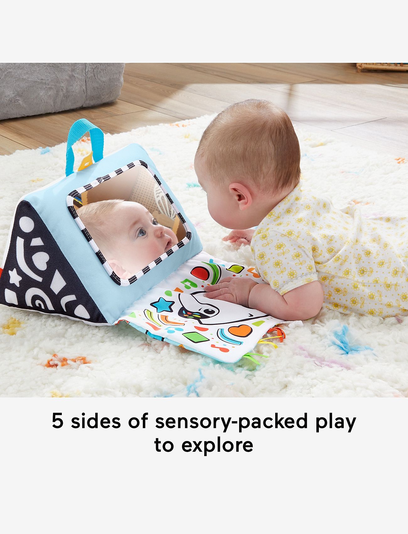Fisher-Price - Kick & Play Soft Piano, Newborn Tummy Time Toy with Lights & Music - interactive toys - multi color - 4