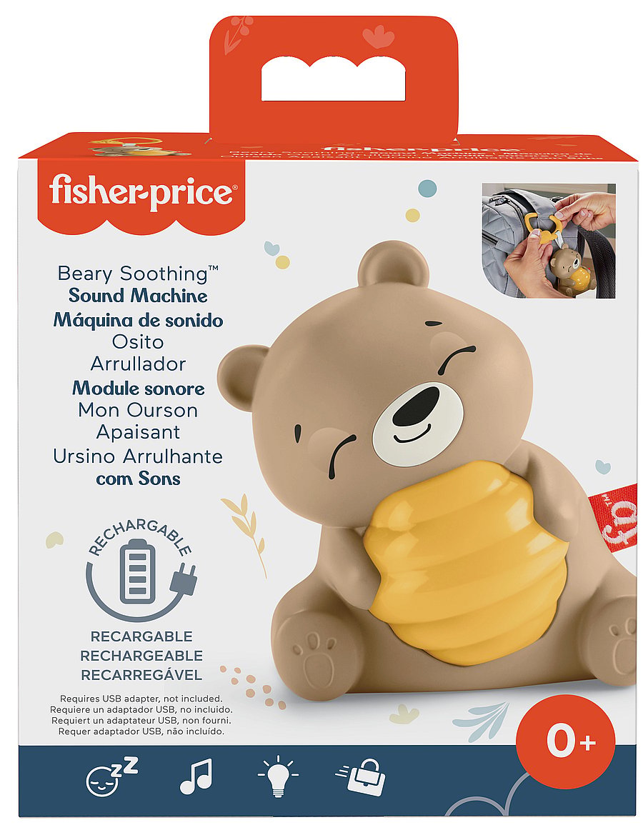 Fisher-Price - Beary Soothing Sound Machine - accessoires landau - multicolor - 0