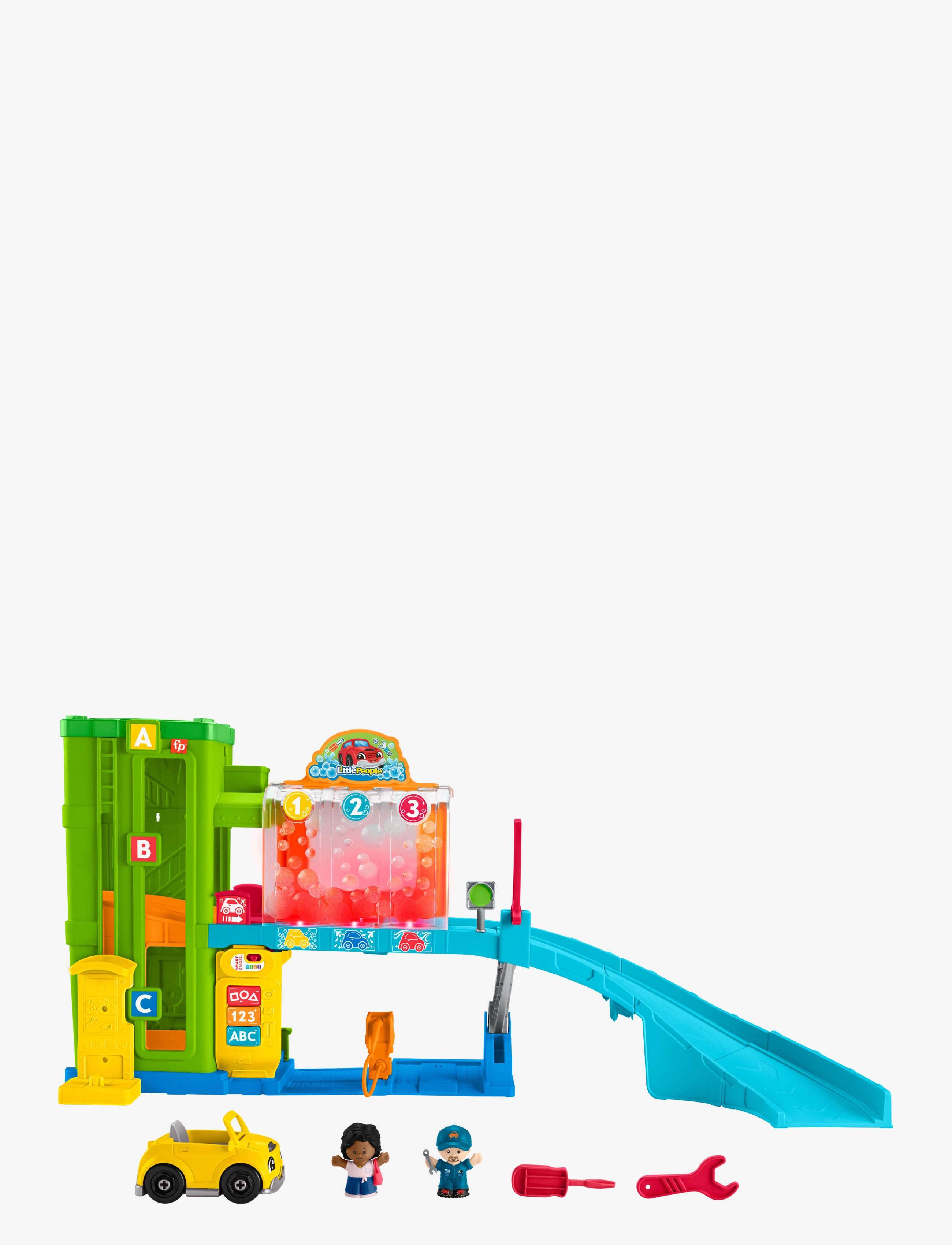 Fisher-Price Little People Lp Ss Car Center- Nordics, One Size, Toy Cars & Vehicles, Mehrfarbig/gemustert - Vehicle Garages, Kinder