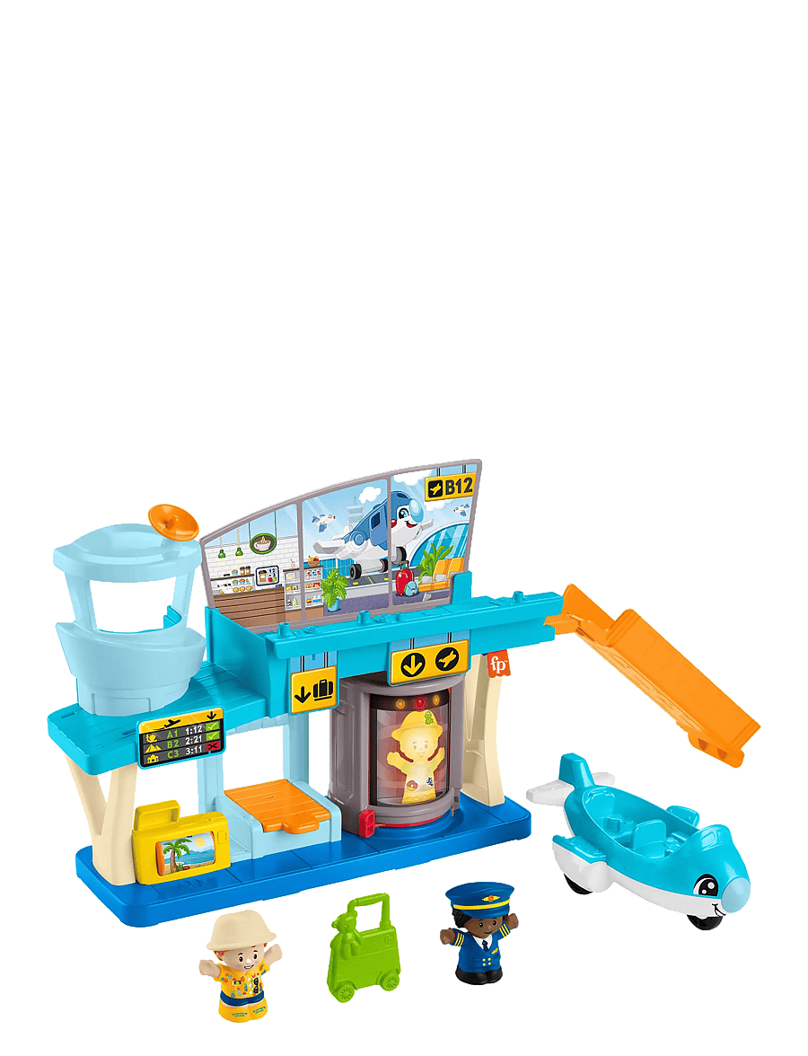 Fisher-Price - Little People Everyday Adventures Airport Toddler Playset, Airplane & 3 Play Pieces - spiel-sets - multicolor - 0
