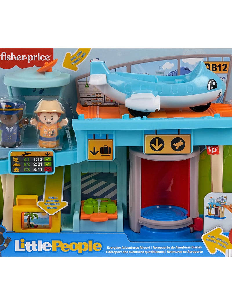 Fisher-Price - Little People Everyday Adventures Airport Toddler Playset, Airplane & 3 Play Pieces - spiel-sets - multicolor - 0