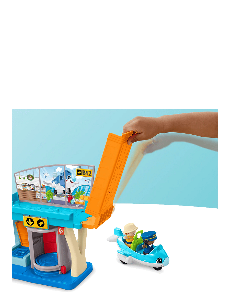 Fisher-Price - Little People Everyday Adventures Airport Toddler Playset, Airplane & 3 Play Pieces - spiel-sets - multicolor - 2