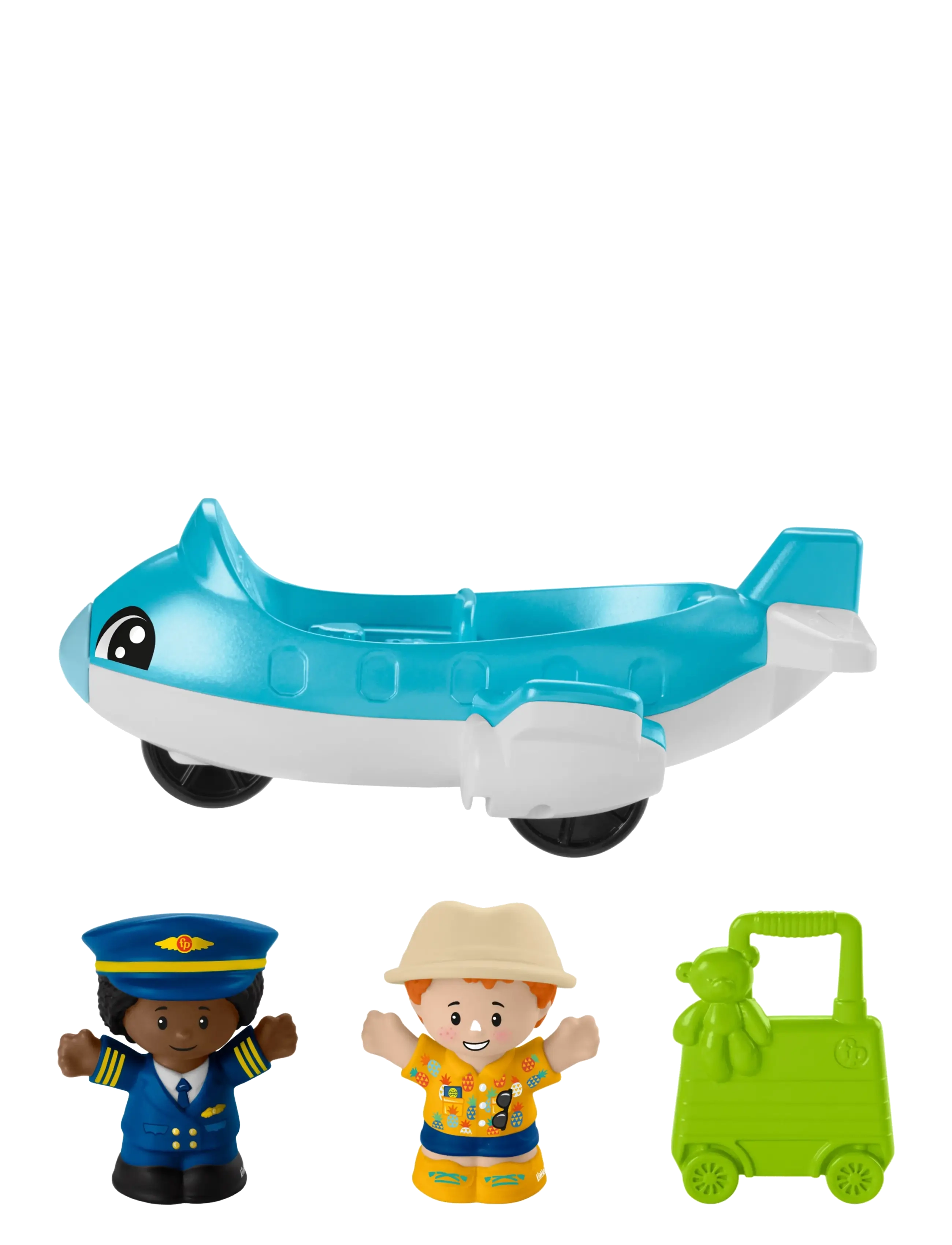 Fisher-Price - Little People Everyday Adventures Airport Toddler Playset, Airplane & 3 Play Pieces - play sets - multicolor - 4