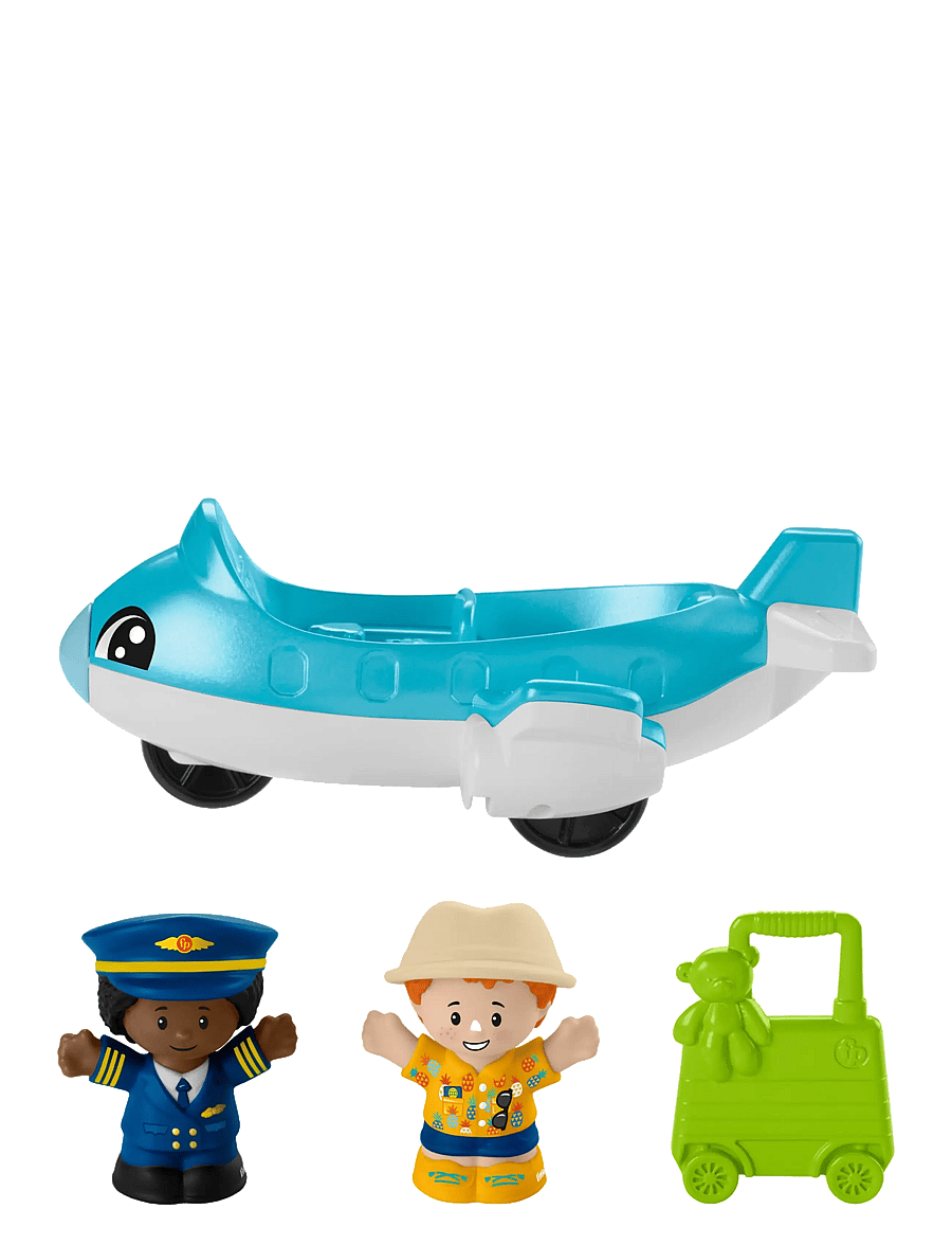 Fisher-Price - Little People Everyday Adventures Airport Toddler Playset, Airplane & 3 Play Pieces - spiel-sets - multicolor - 4