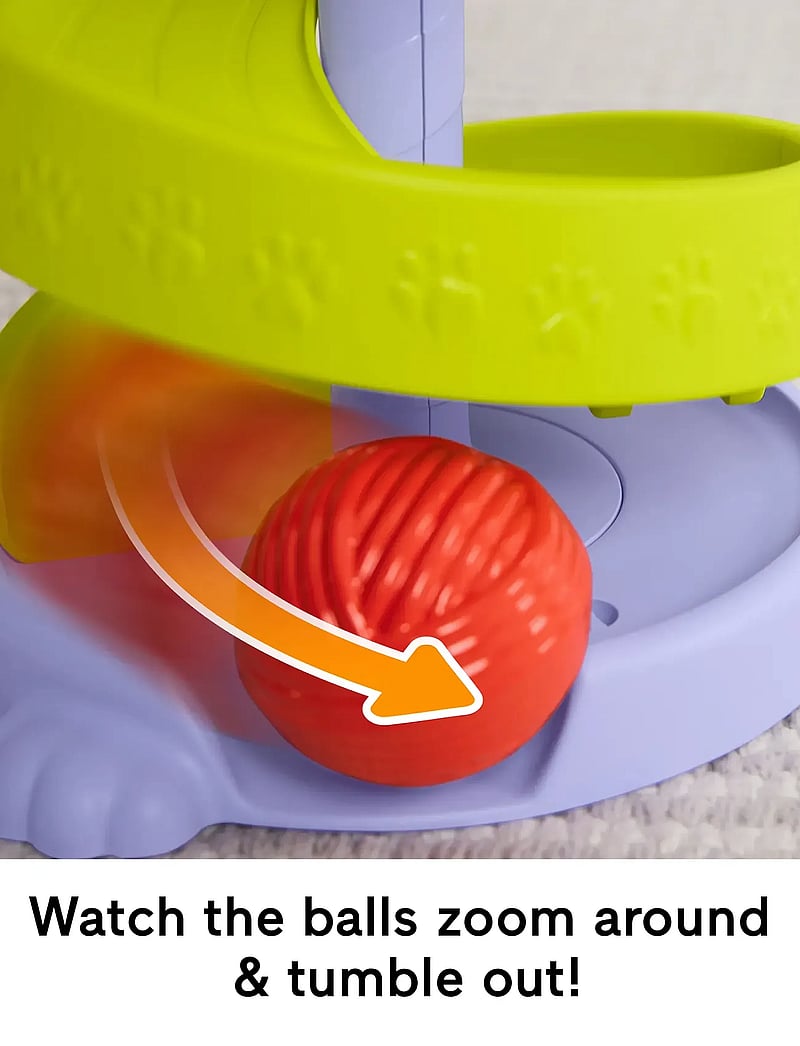 Fisher-Price - FP Pets Purrr-fect Ball Tower Developmental Toy for Babies & Toddlers - interaktiivsed mänguasjad - multicolor - 0